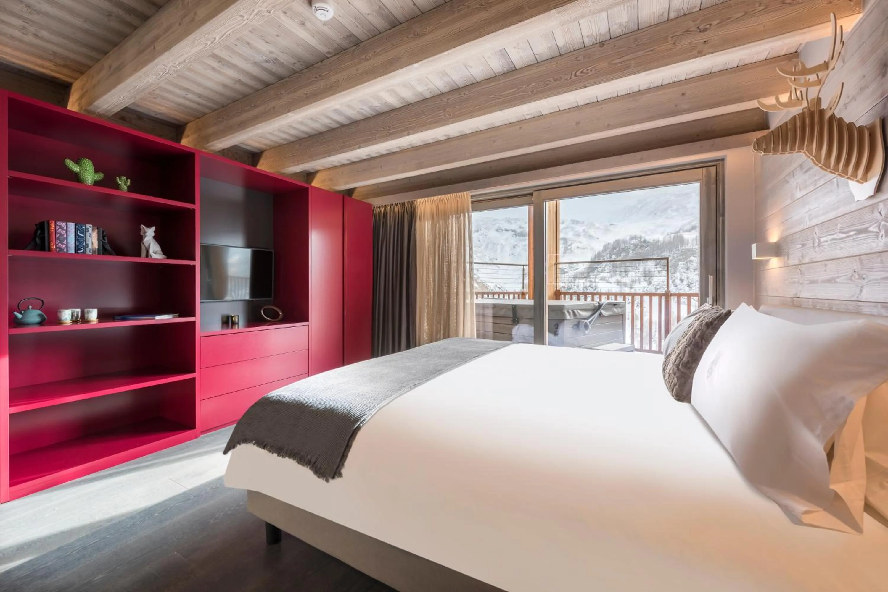 Bed in Hotel Principe delle Nevi