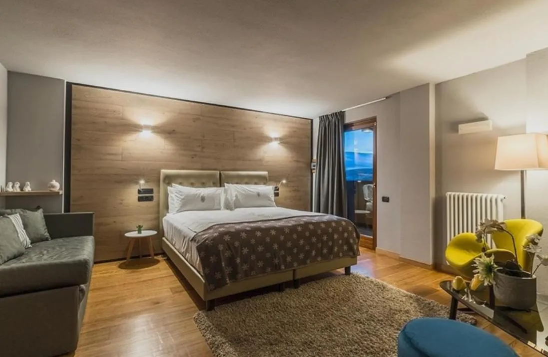 Bed in Hotel Principe delle Nevi