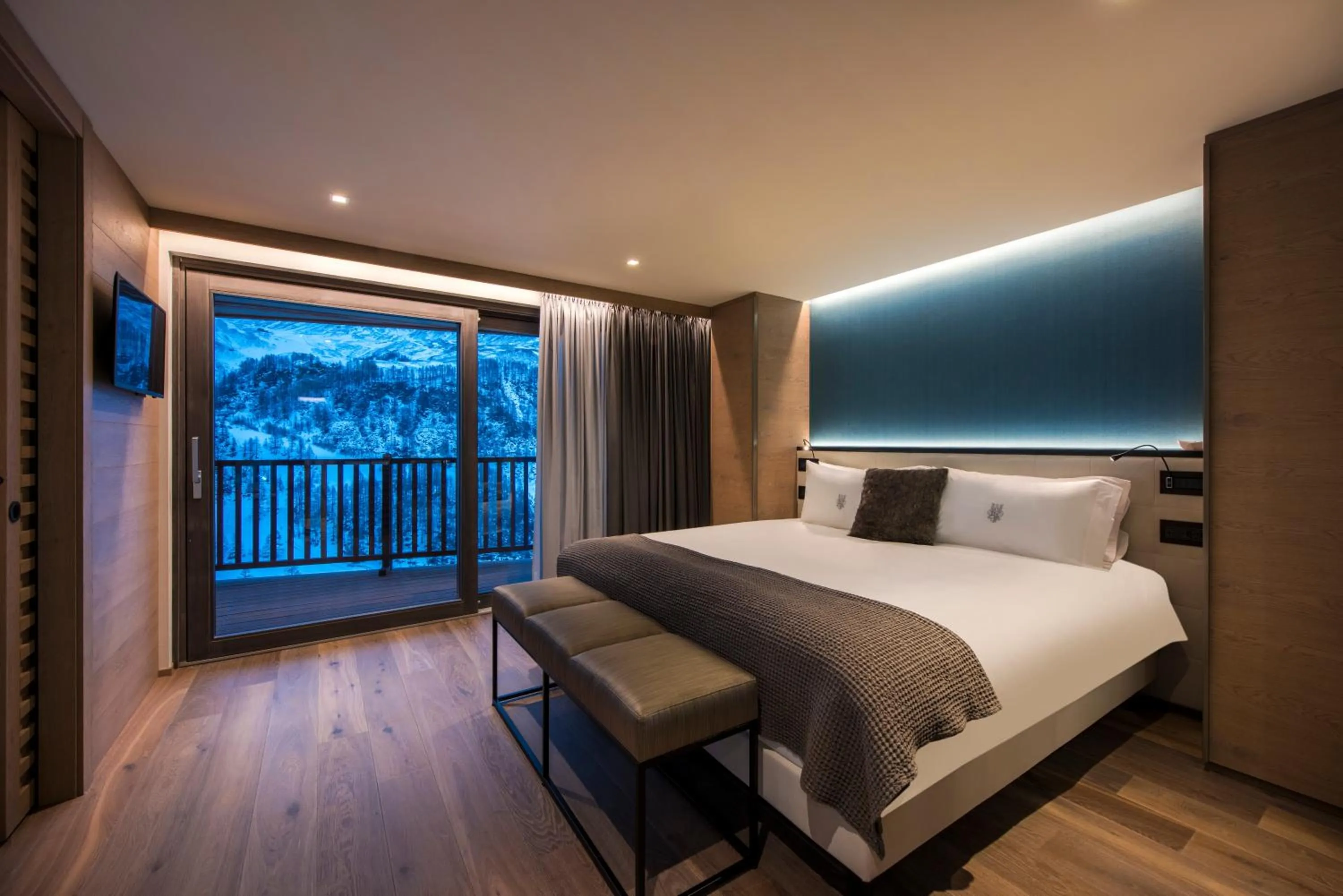 Bed in Hotel Principe delle Nevi