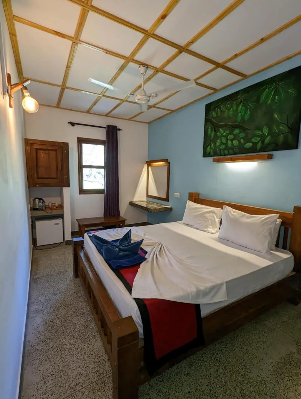 Bedroom, Bed in Eco Hotel Black & White - Anuradhapura