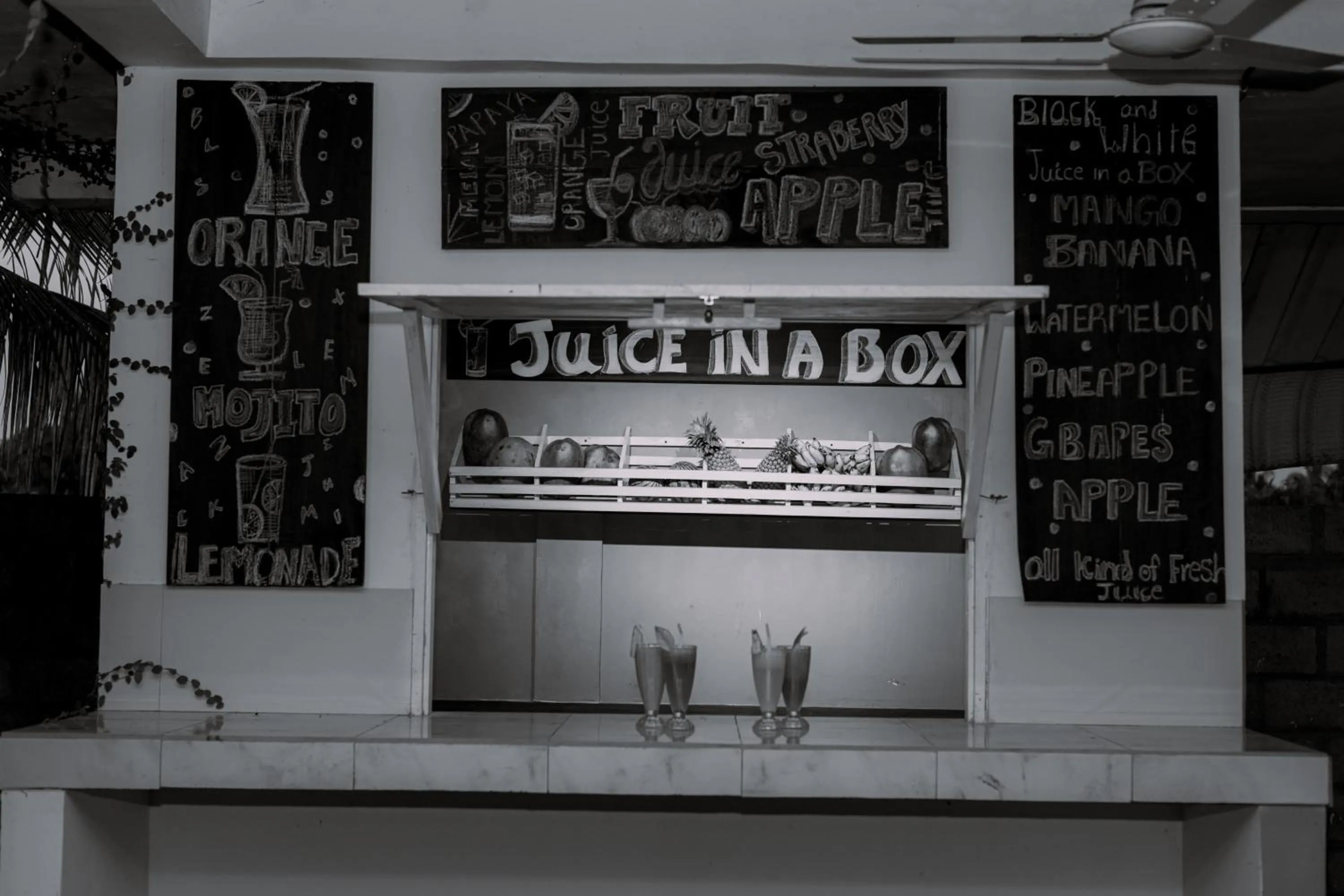 Kitchen or kitchenette in Eco Hotel Black & White - Anuradhapura