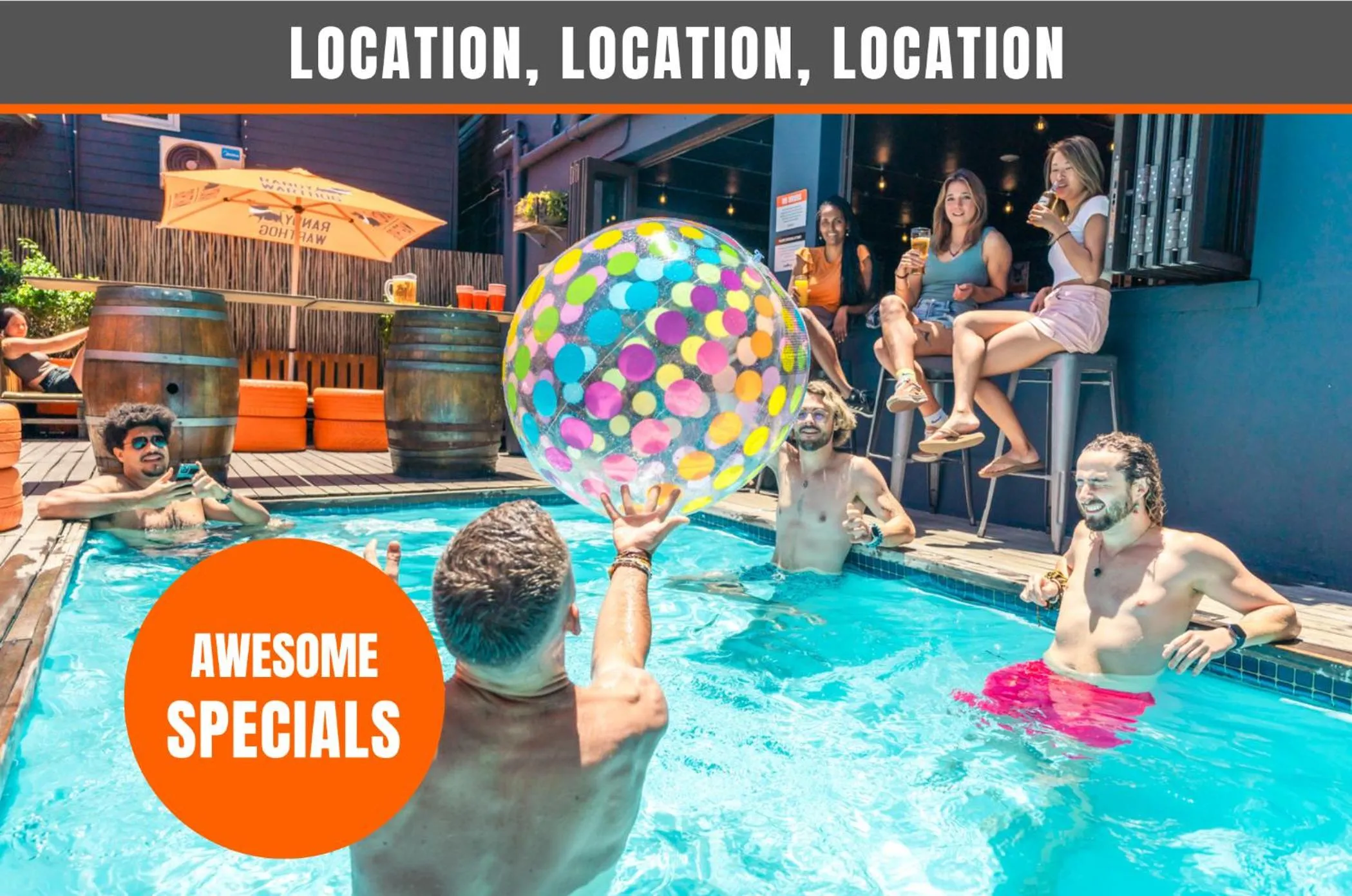 Swimming pool in Never at Home Green Point