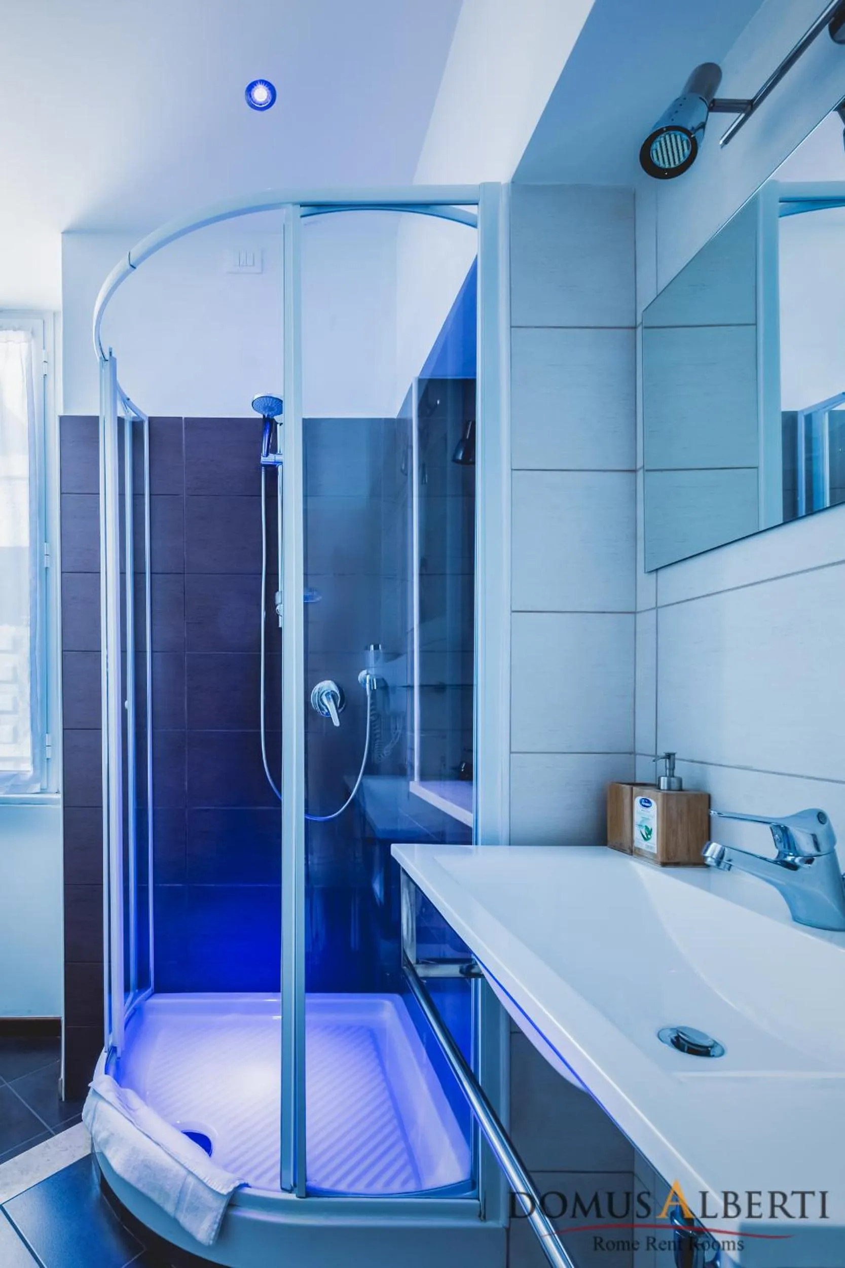 Shower in Domus Alberti Bed & Breakfast