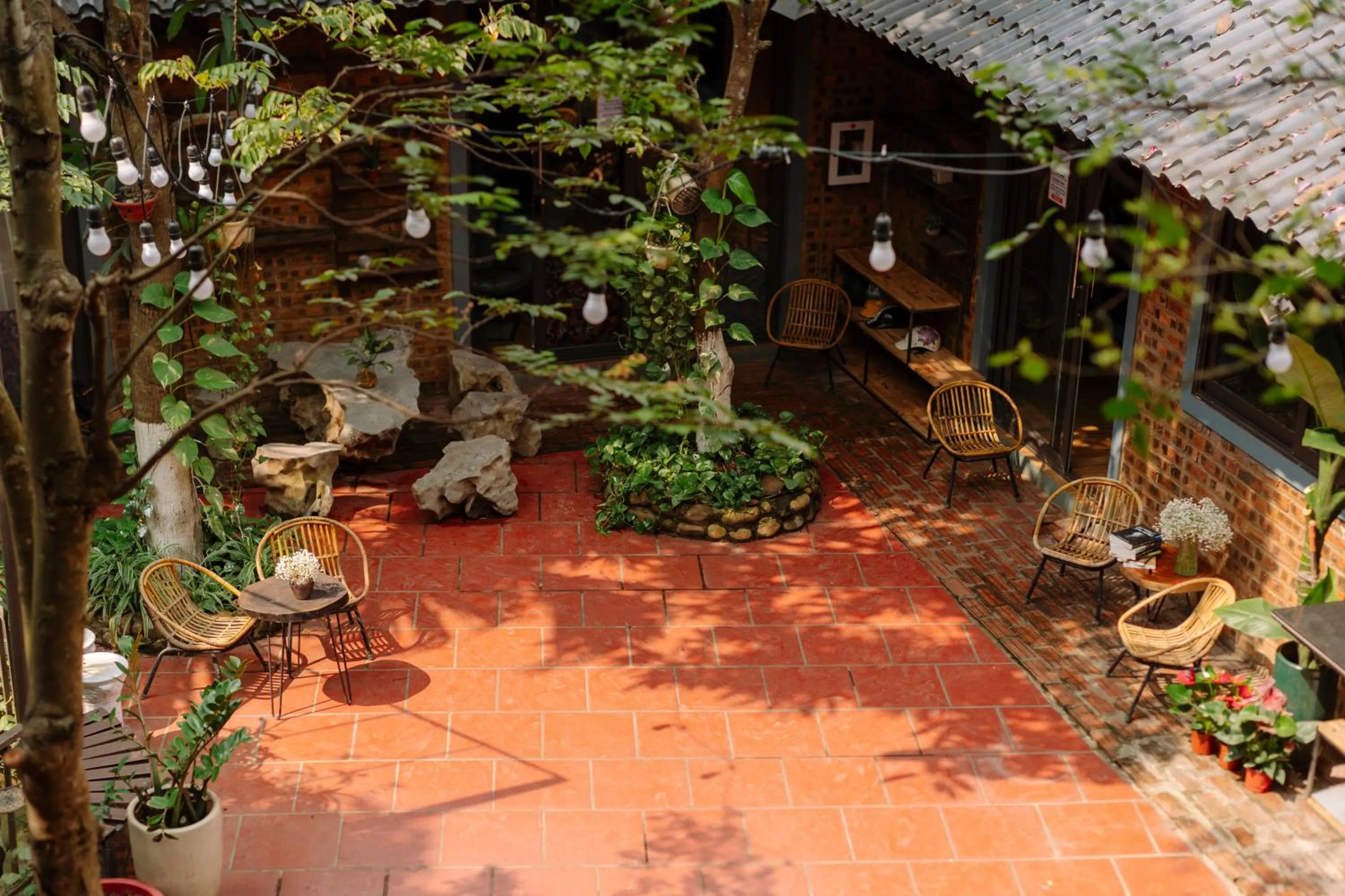 Patio in Wafami Hostel Ninh Binh