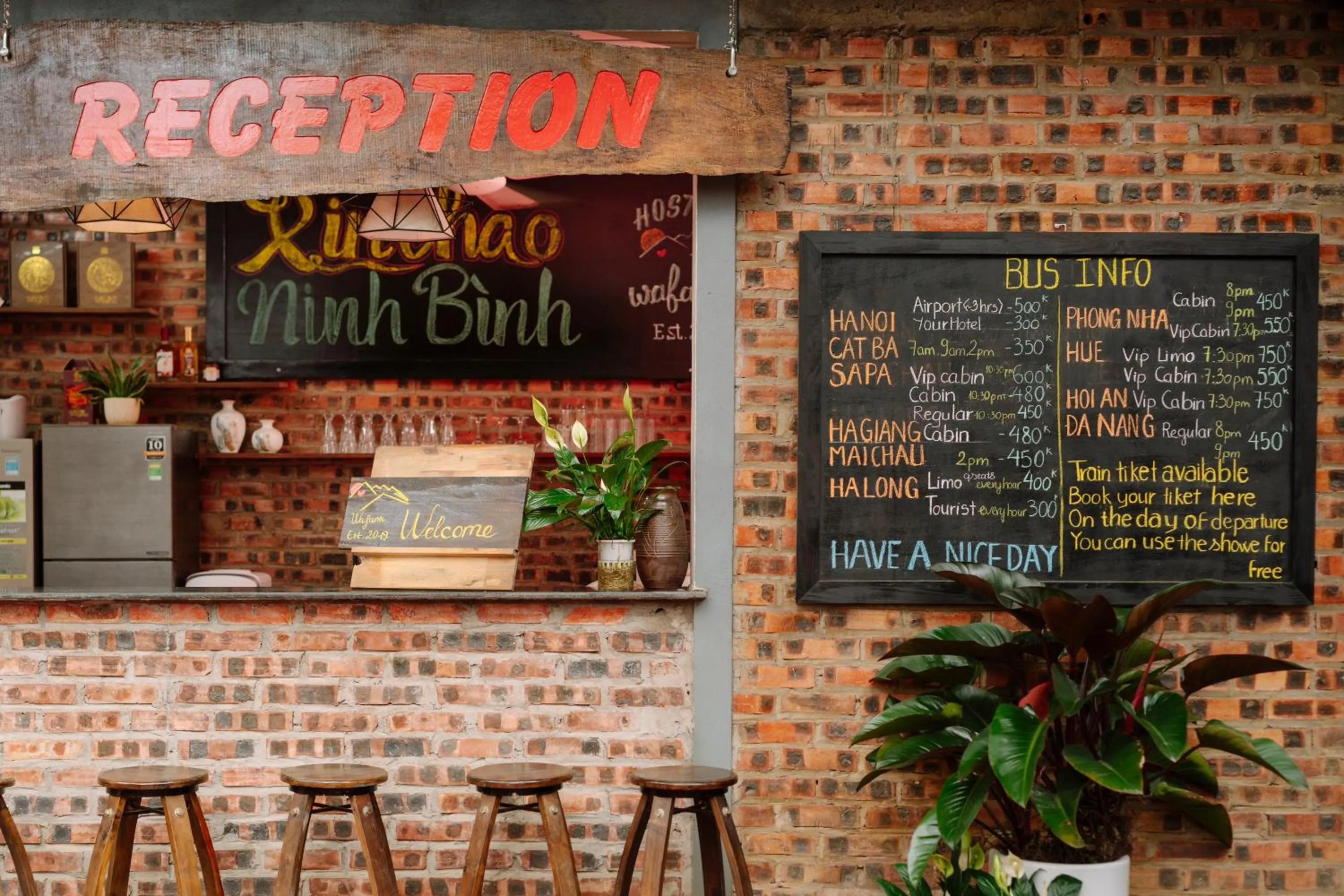 Property logo or sign in Wafami Hostel Ninh Binh