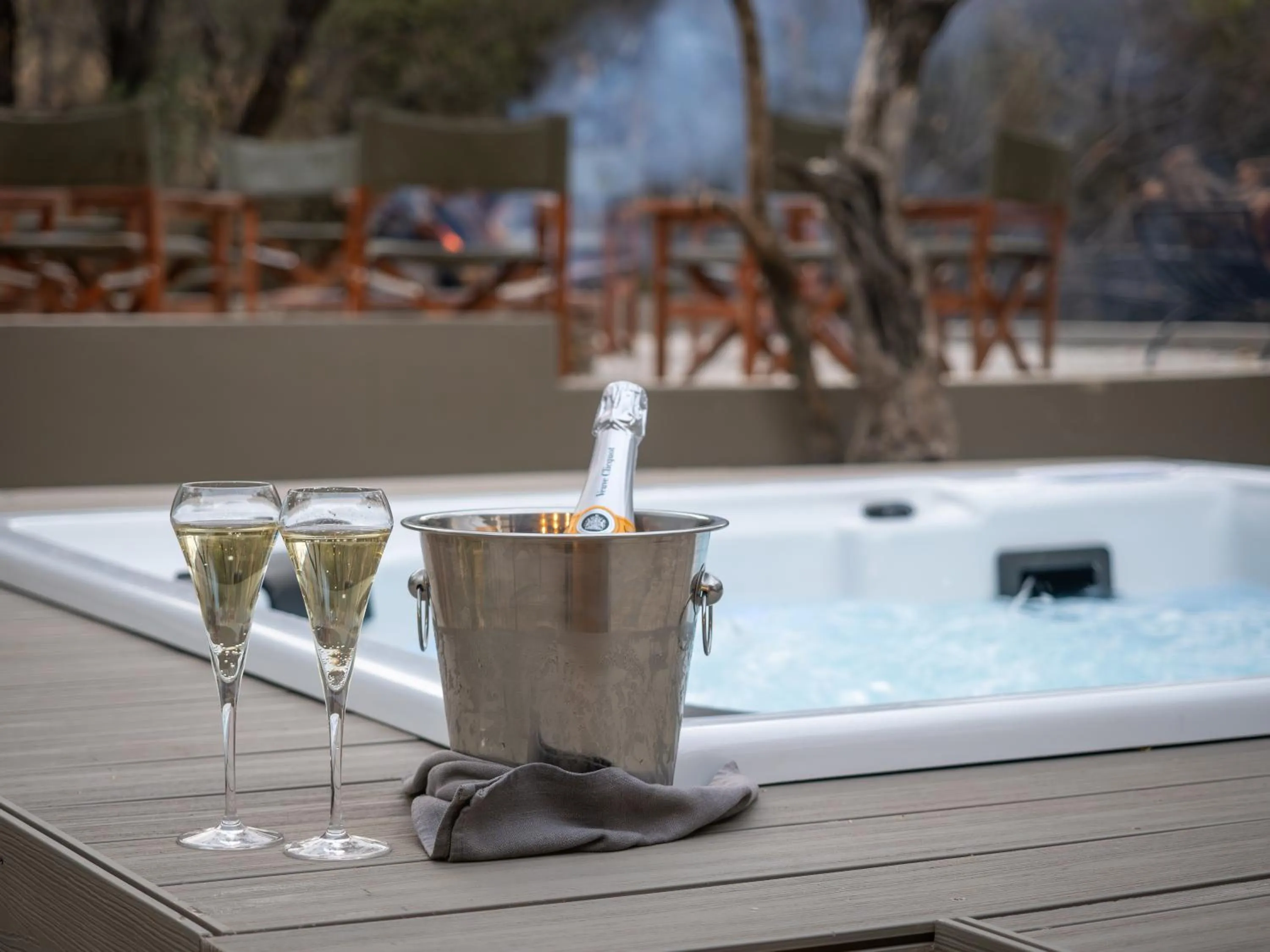 Hot Tub in Ivory Tree Game Lodge