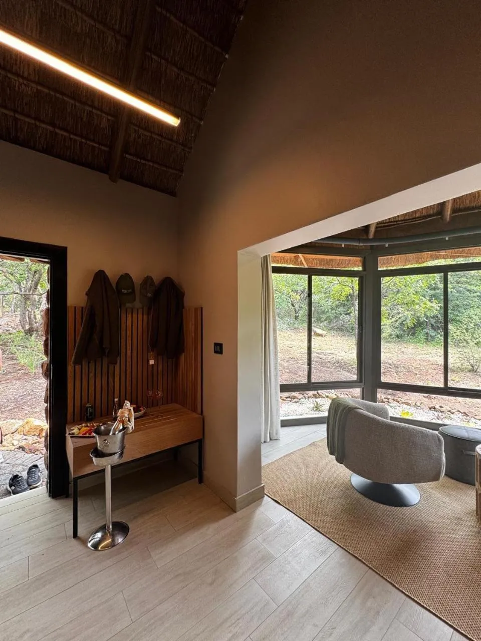 Seating area in Ivory Tree Game Lodge