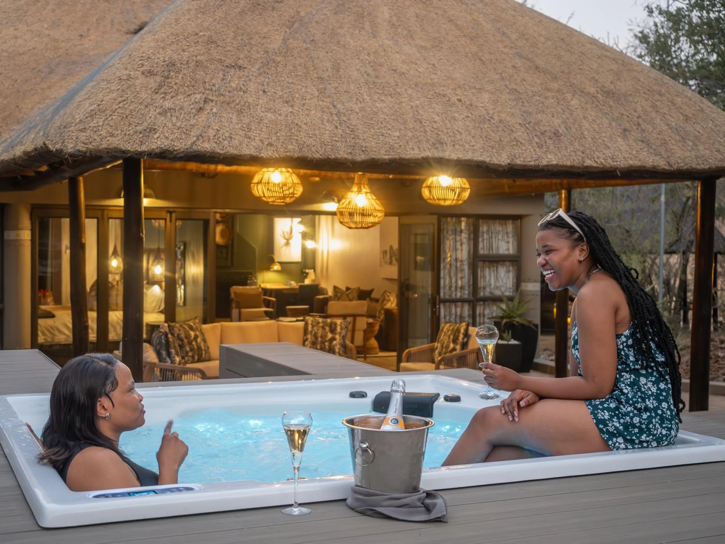 People in Ivory Tree Game Lodge