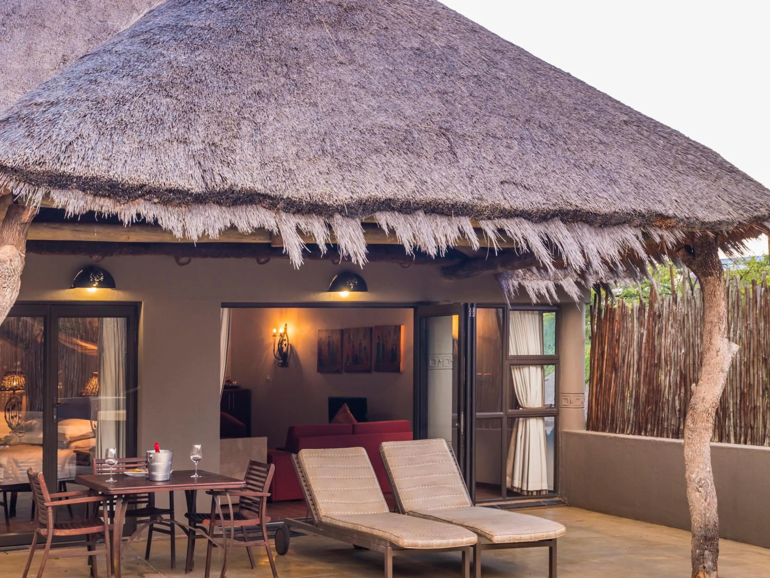 Patio in Ivory Tree Game Lodge