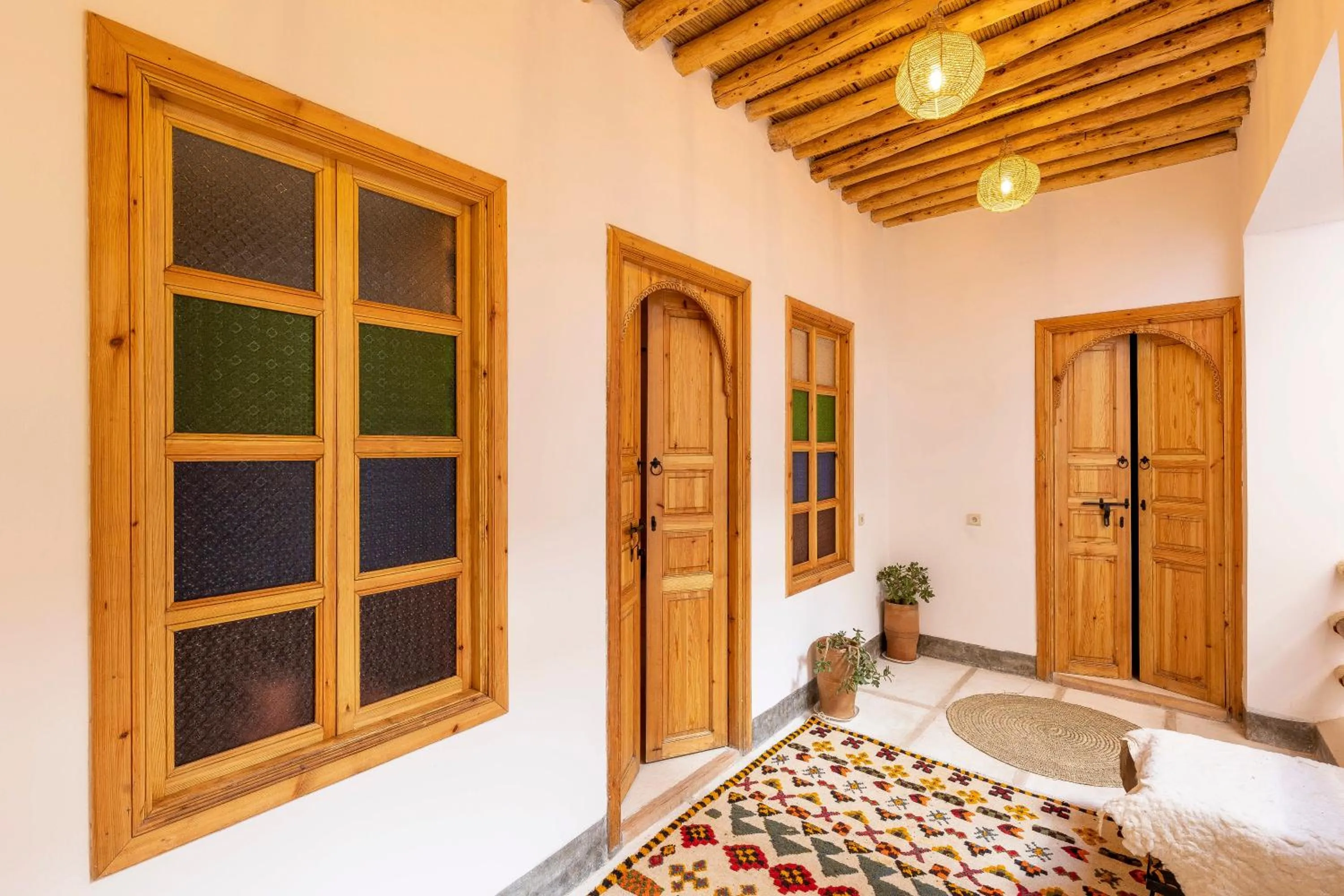 Patio, Bed in Riad Mama