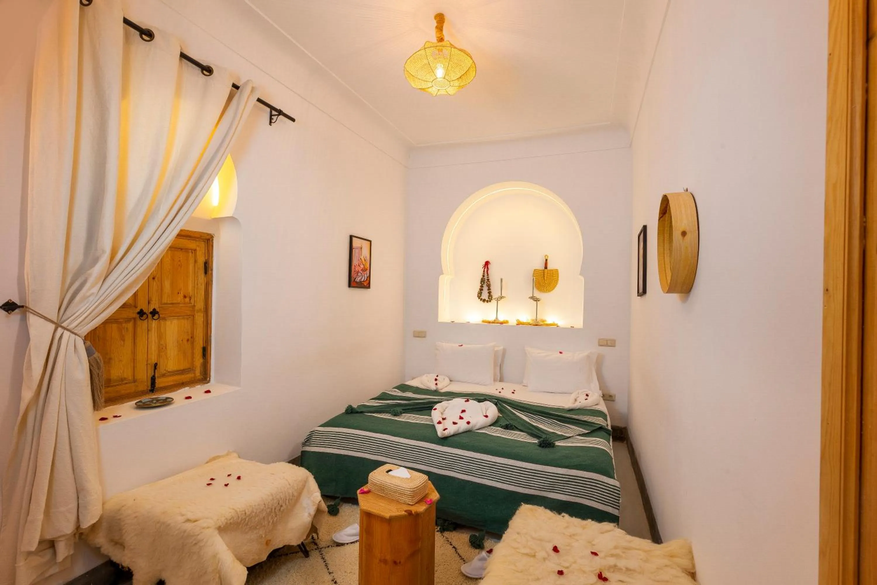 Bed in Riad Mama