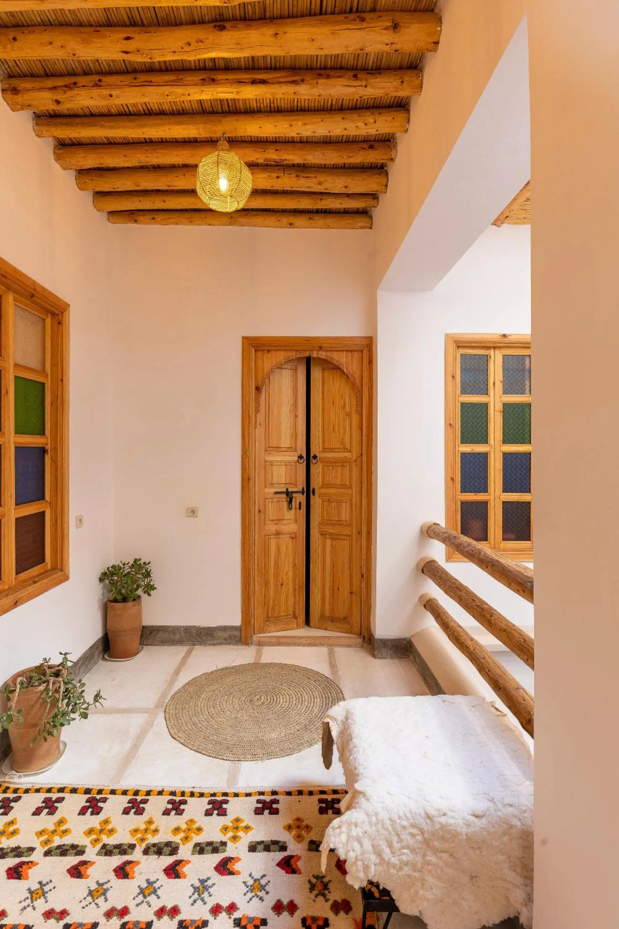 Patio, Bed in Riad Mama