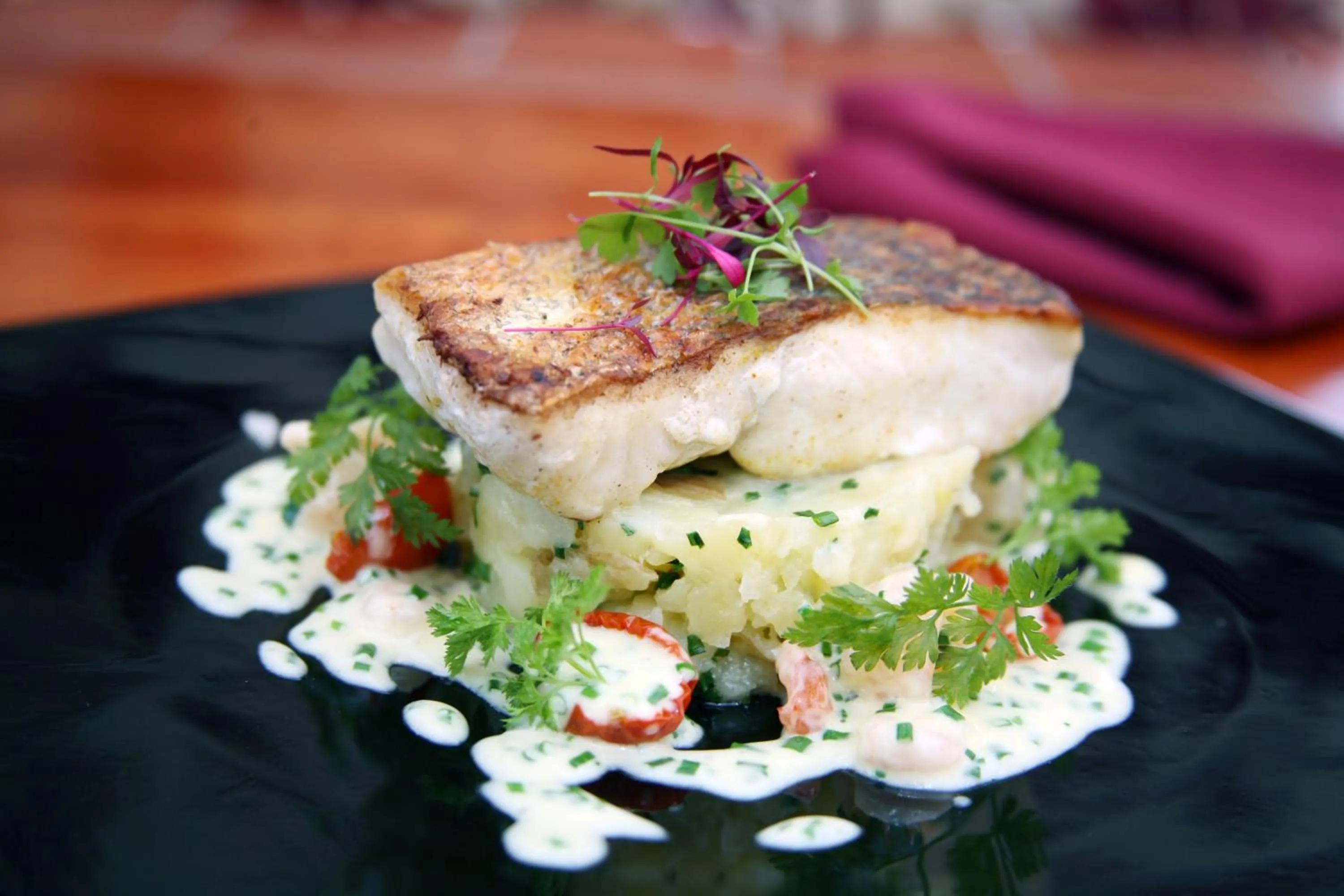 Restaurant/places to eat in The View at the White Horse Woolley Moor