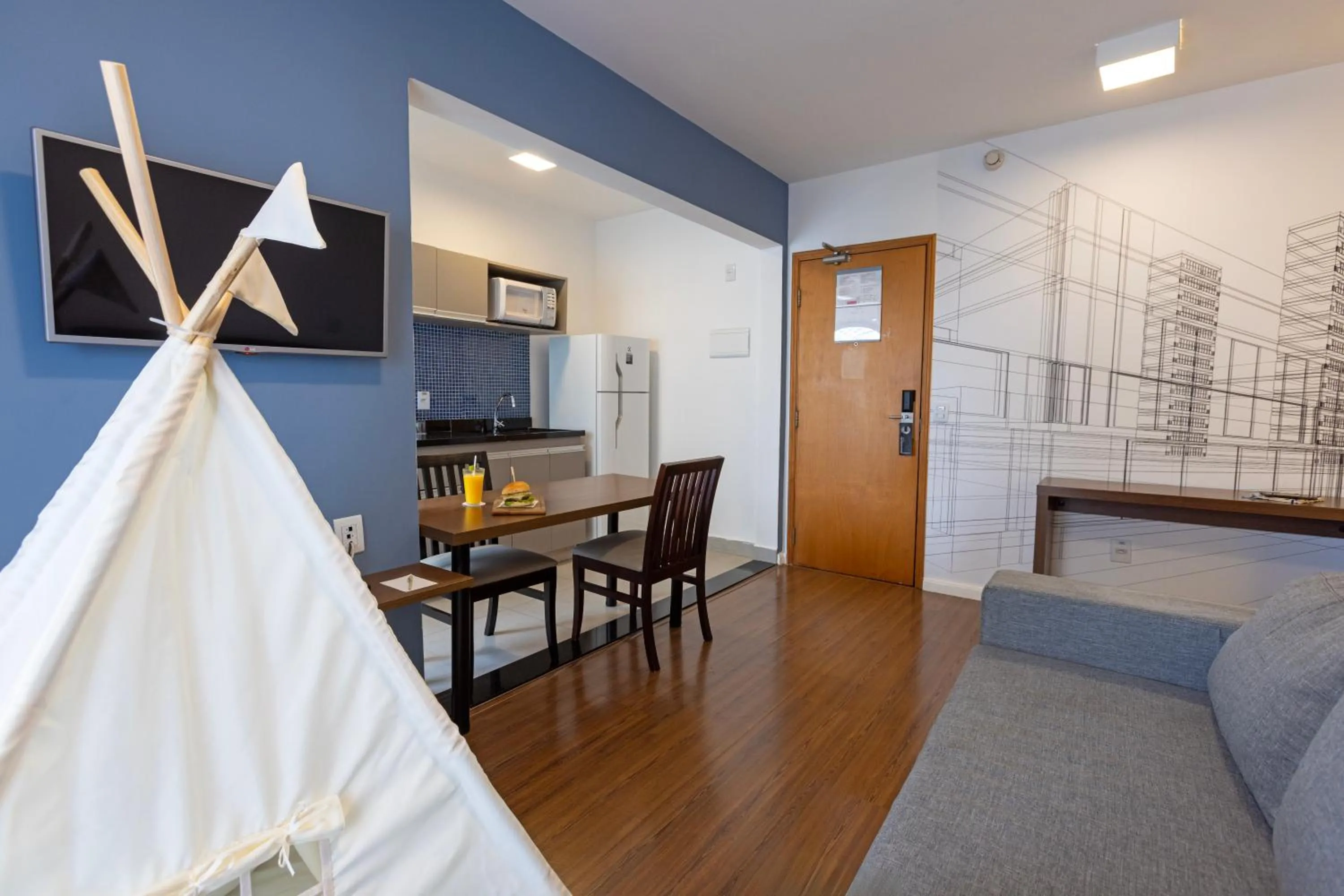 Living room in Mercure Sao Paulo Berrini