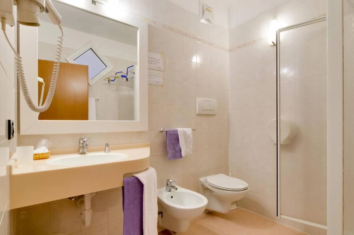 Bathroom in Affittacamere La Ferrata