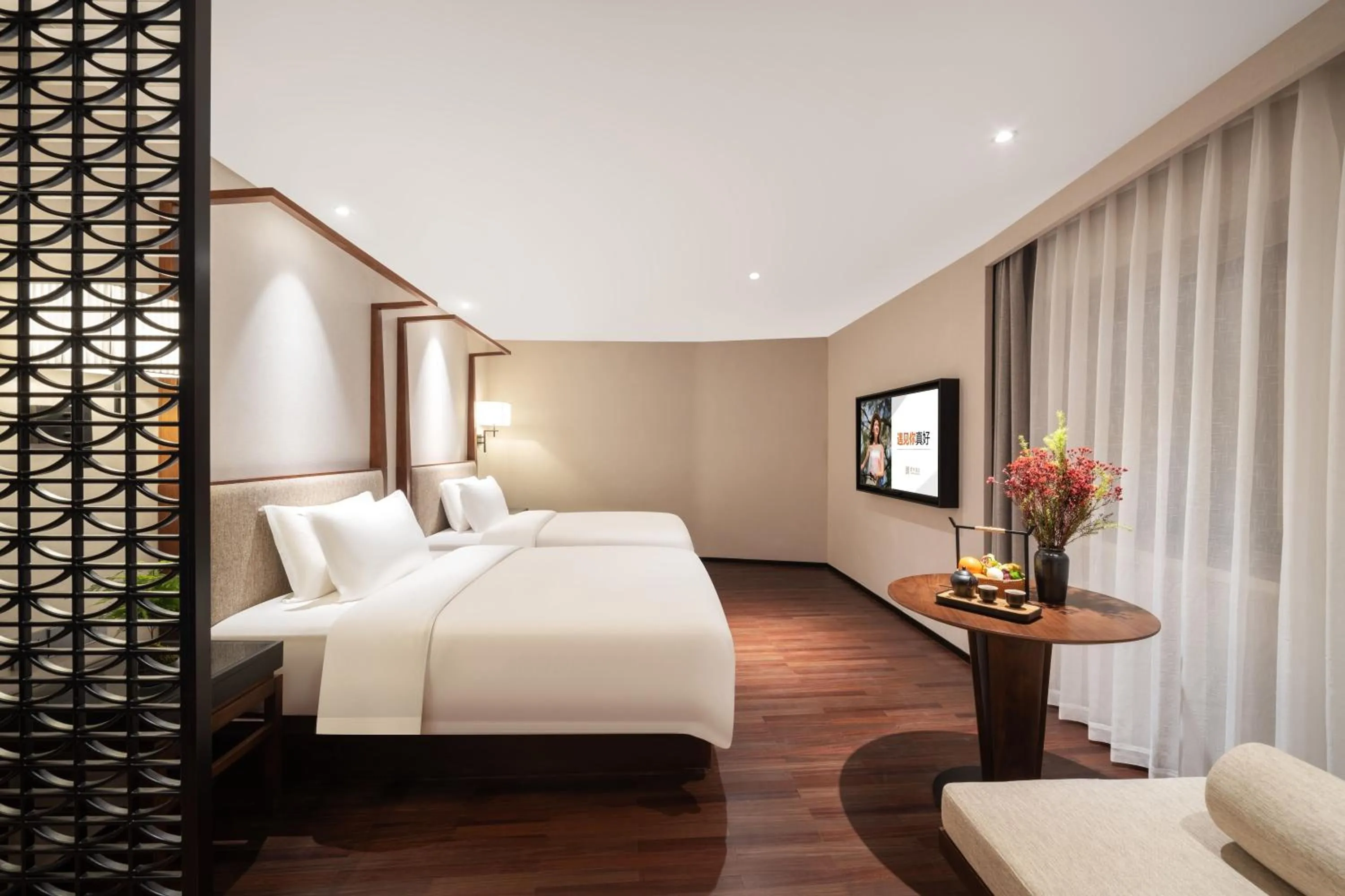 Bed in SSAW Boutique Hotel Chongqing Jiefangbei