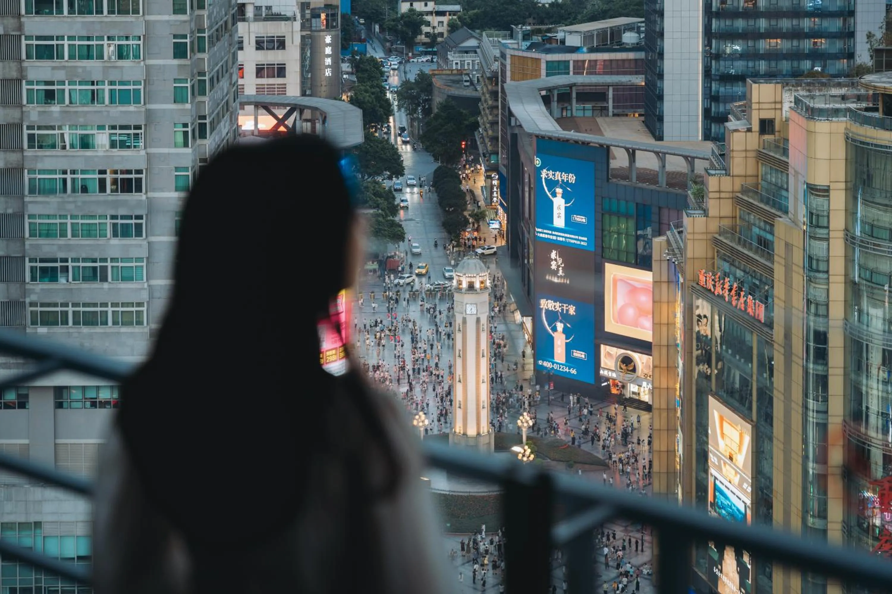 Bird's eye view in SSAW Boutique Hotel Chongqing Jiefangbei