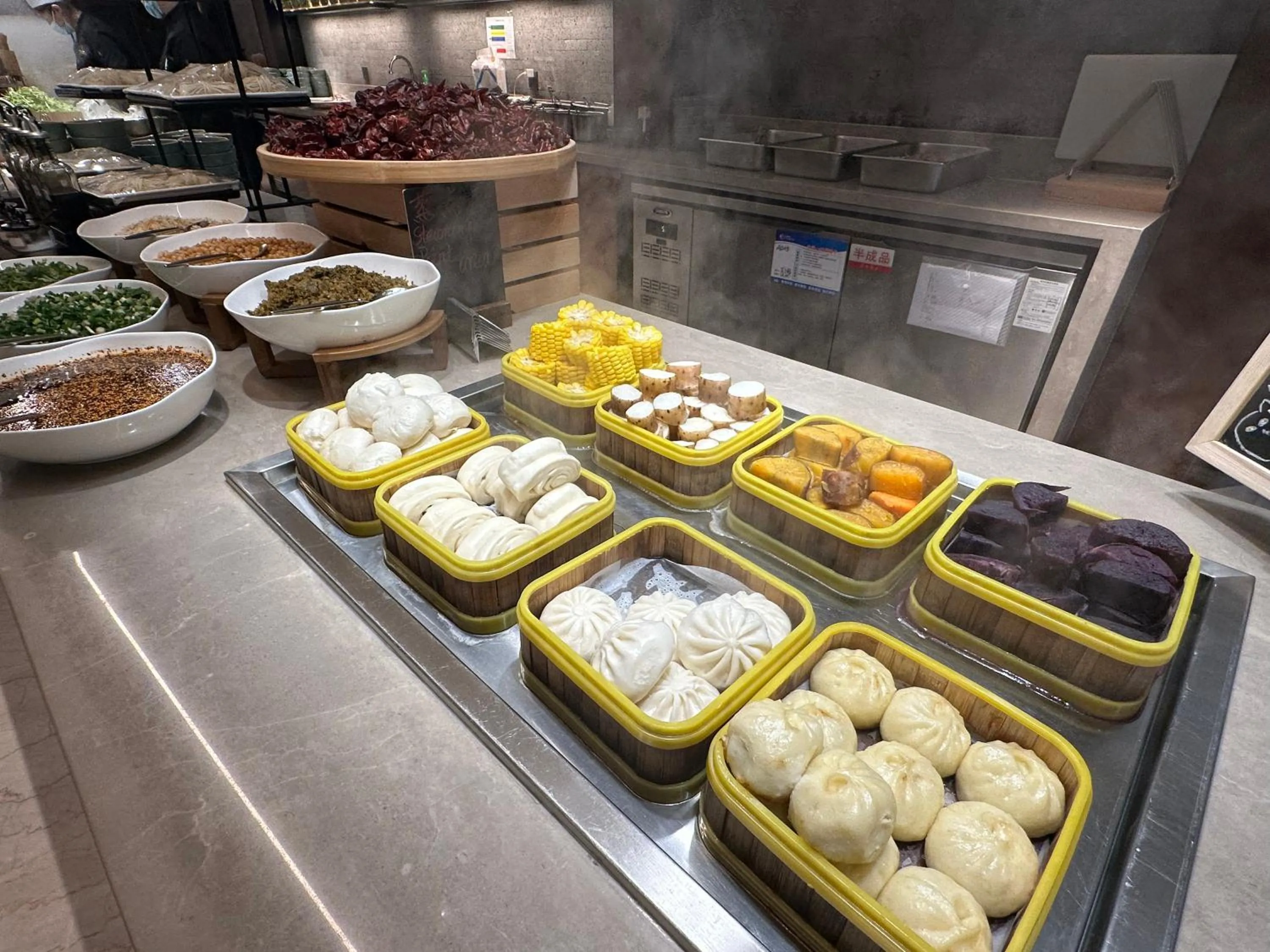 Buffet breakfast in SSAW Boutique Hotel Chongqing Jiefangbei