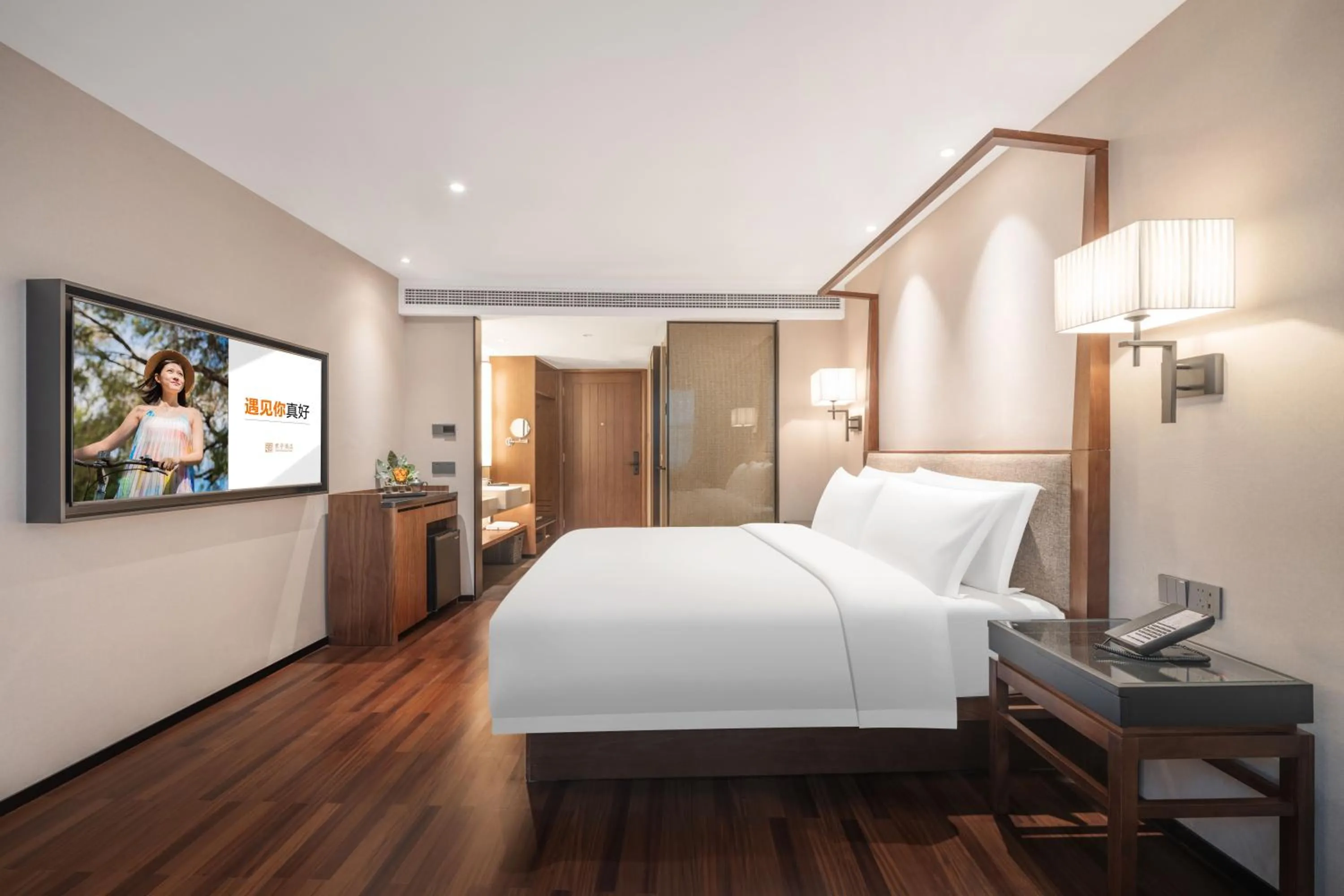 Bed in SSAW Boutique Hotel Chongqing Jiefangbei