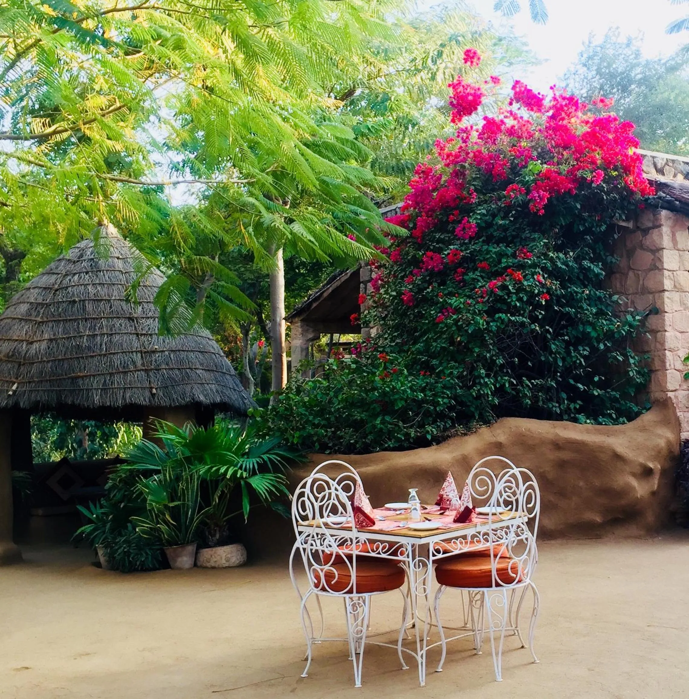 Inner courtyard view in MANVĀR SHERGARH, THE DESERT RESORT