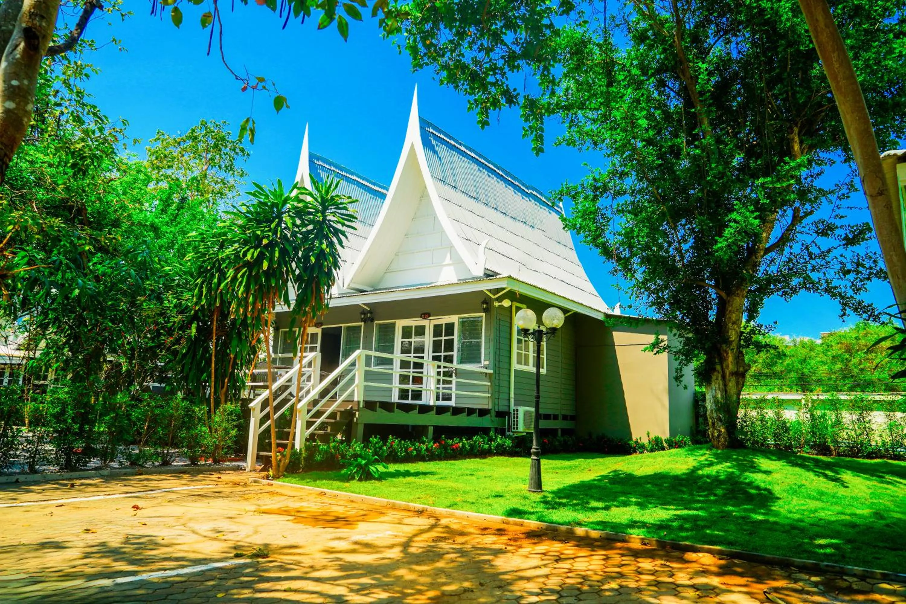 Property building in Luna Hut Resort