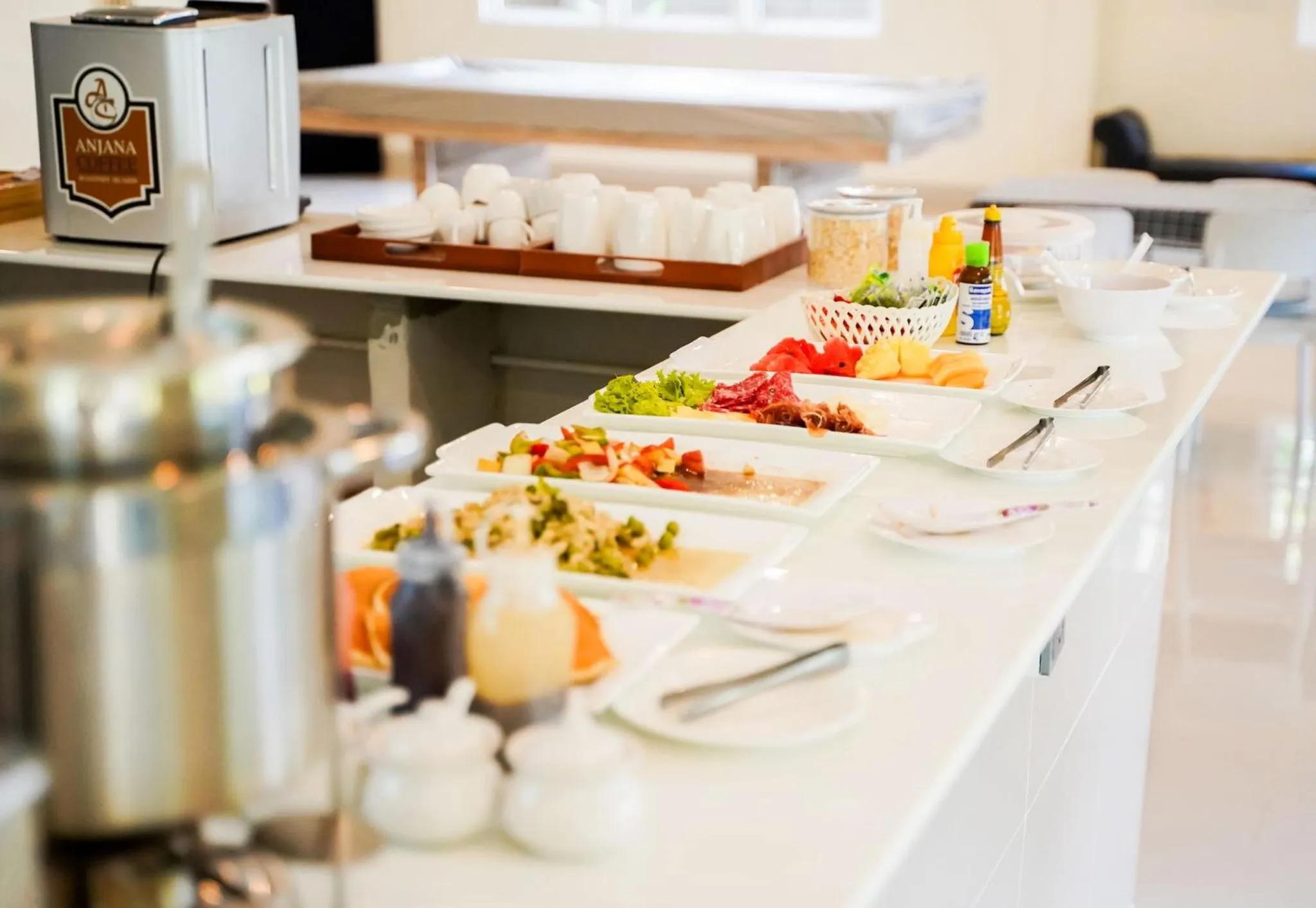 Buffet breakfast in Luna Hut Resort