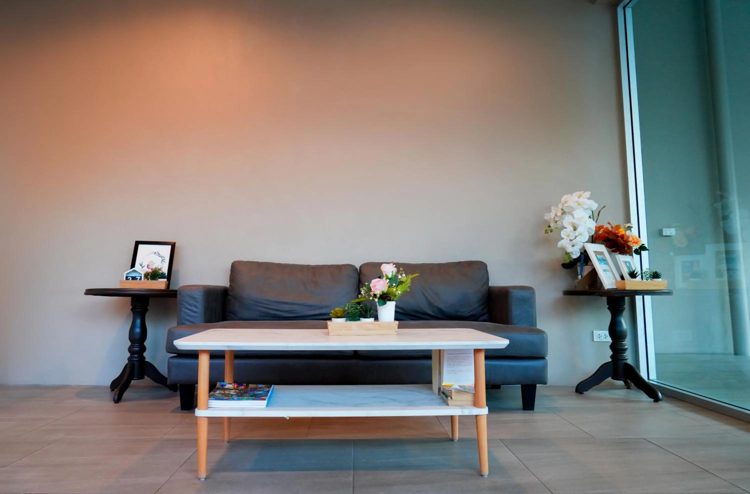 Seating area in Luna Hut Resort