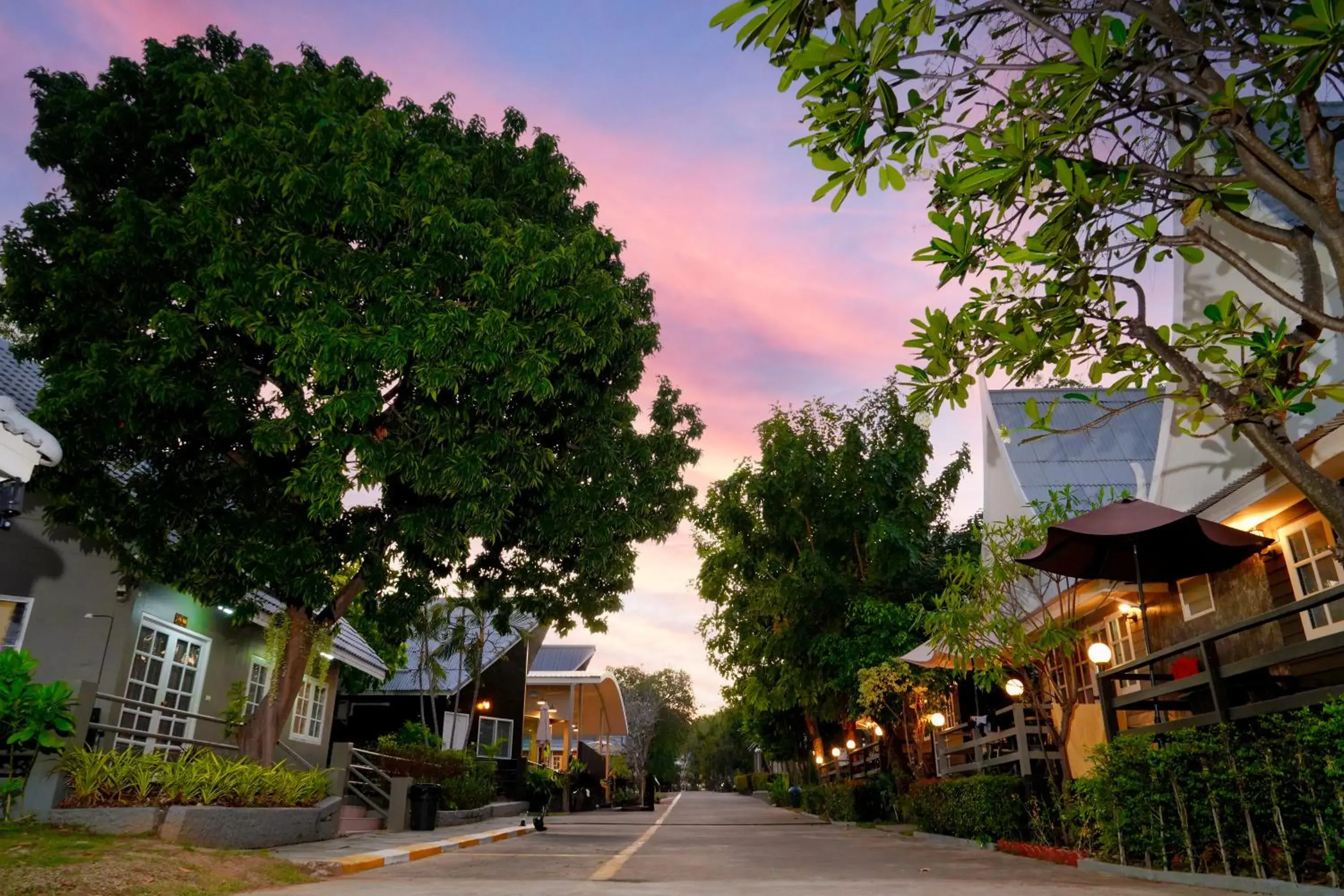 Property building in Luna Hut Resort Property building in Luna Hut Resort