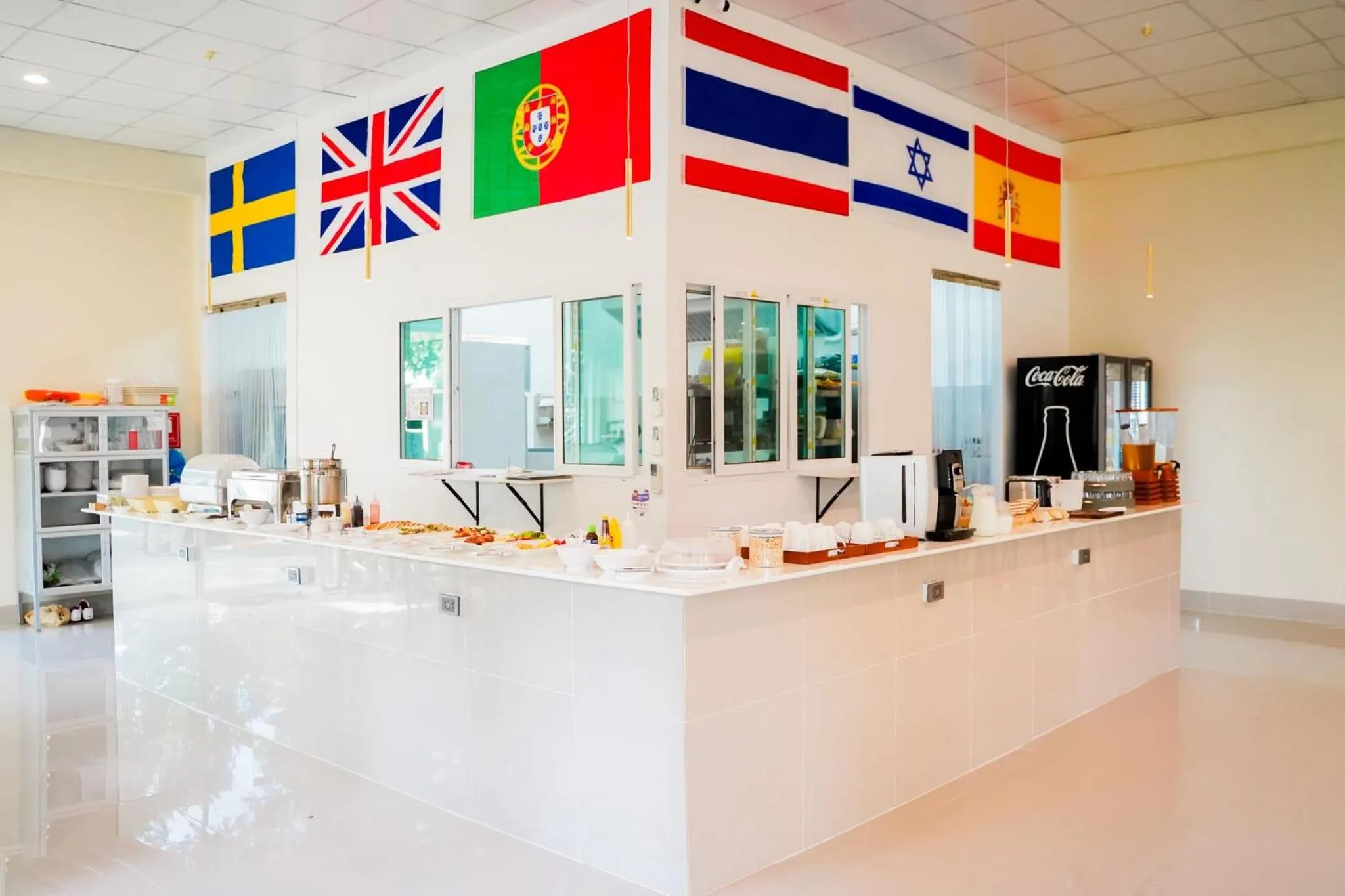 Buffet breakfast in Luna Hut Resort