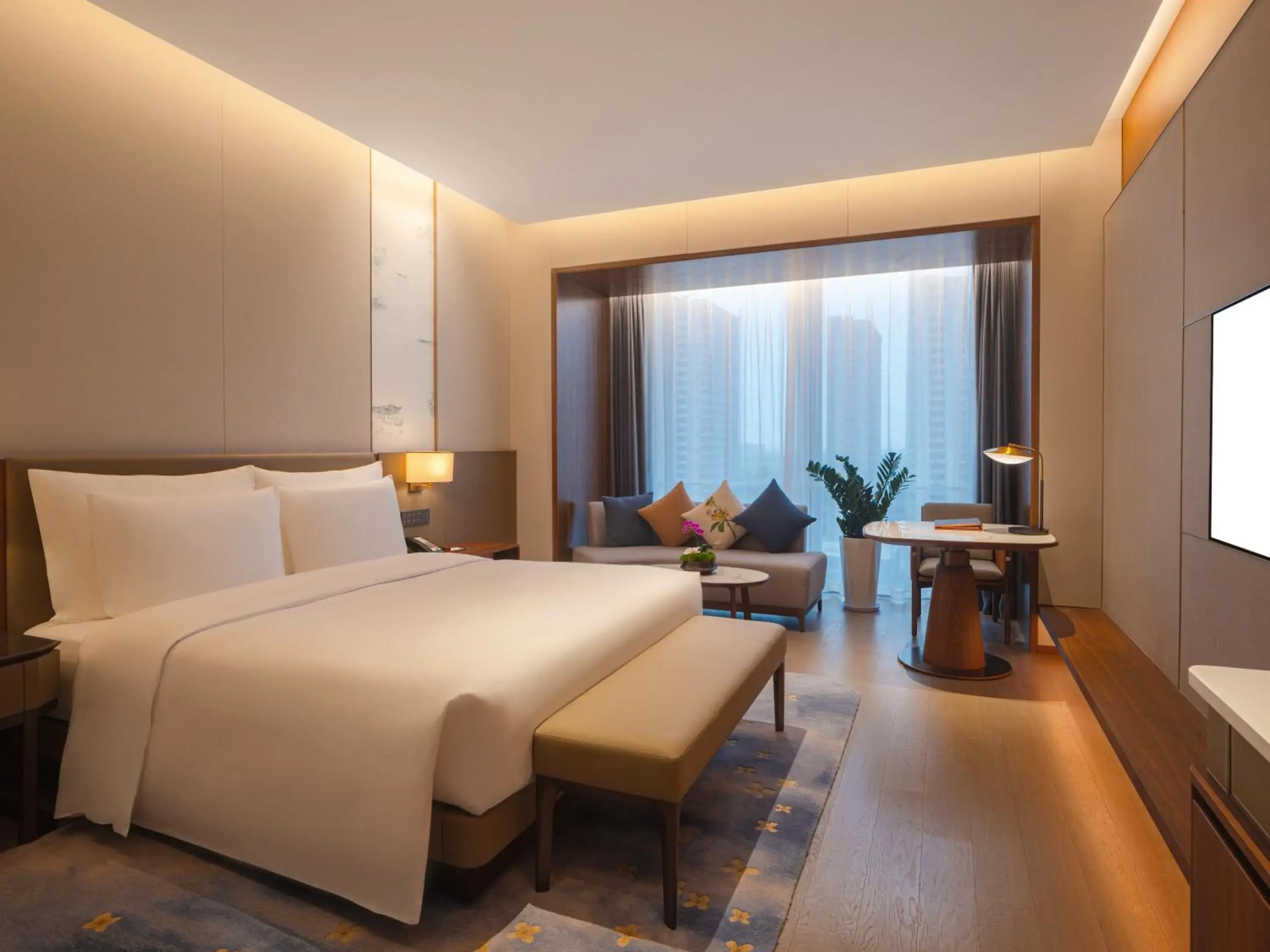Bedroom, Bed in Suzhou International Conference Hotel Bedroom, Bed in Suzhou International Conference Hotel