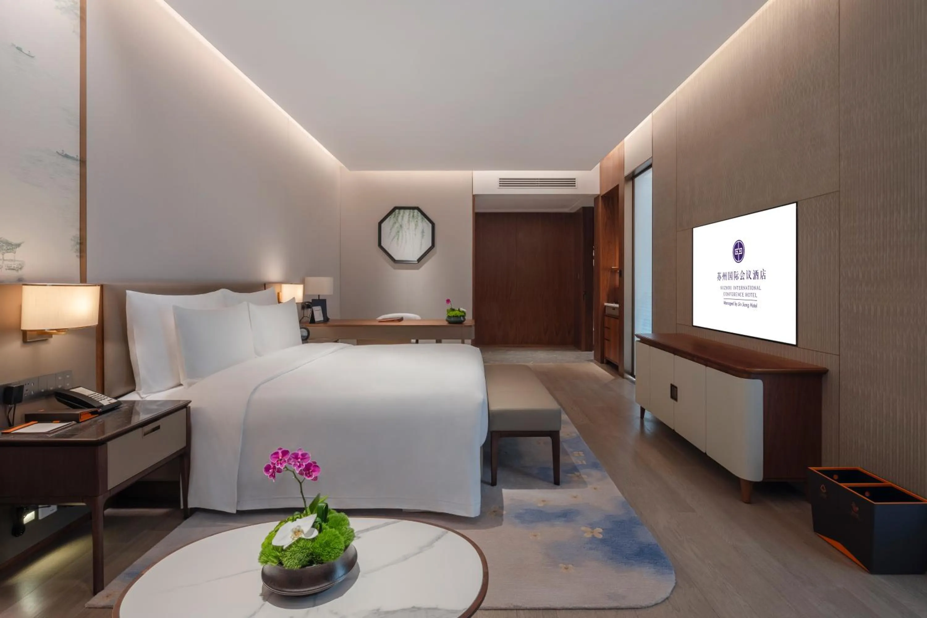 Bedroom in Suzhou International Conference Hotel