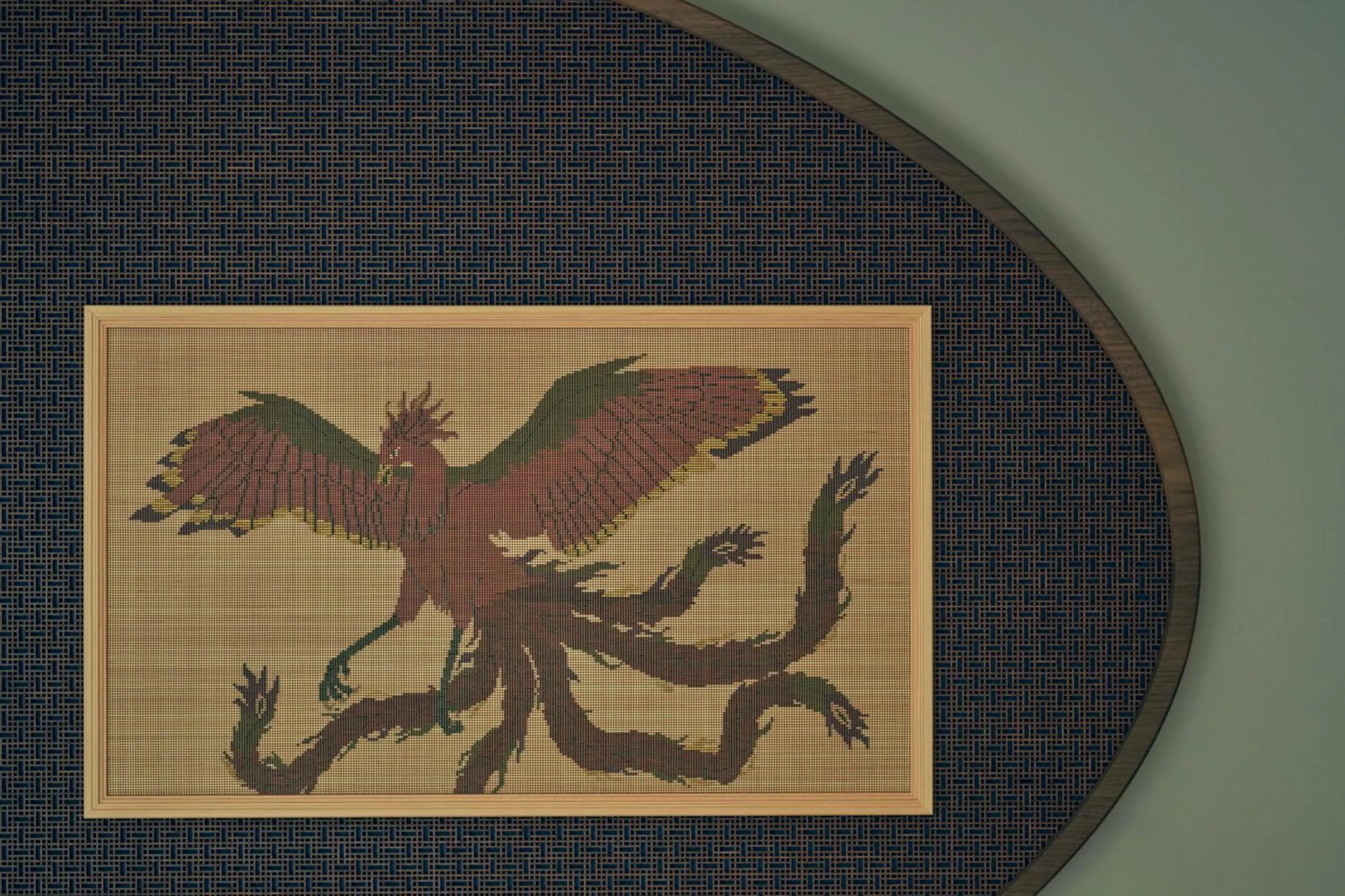 Decorative detail in ESPACIO The Hakone Geihinkan Rin-Poh-Ki-Ryu