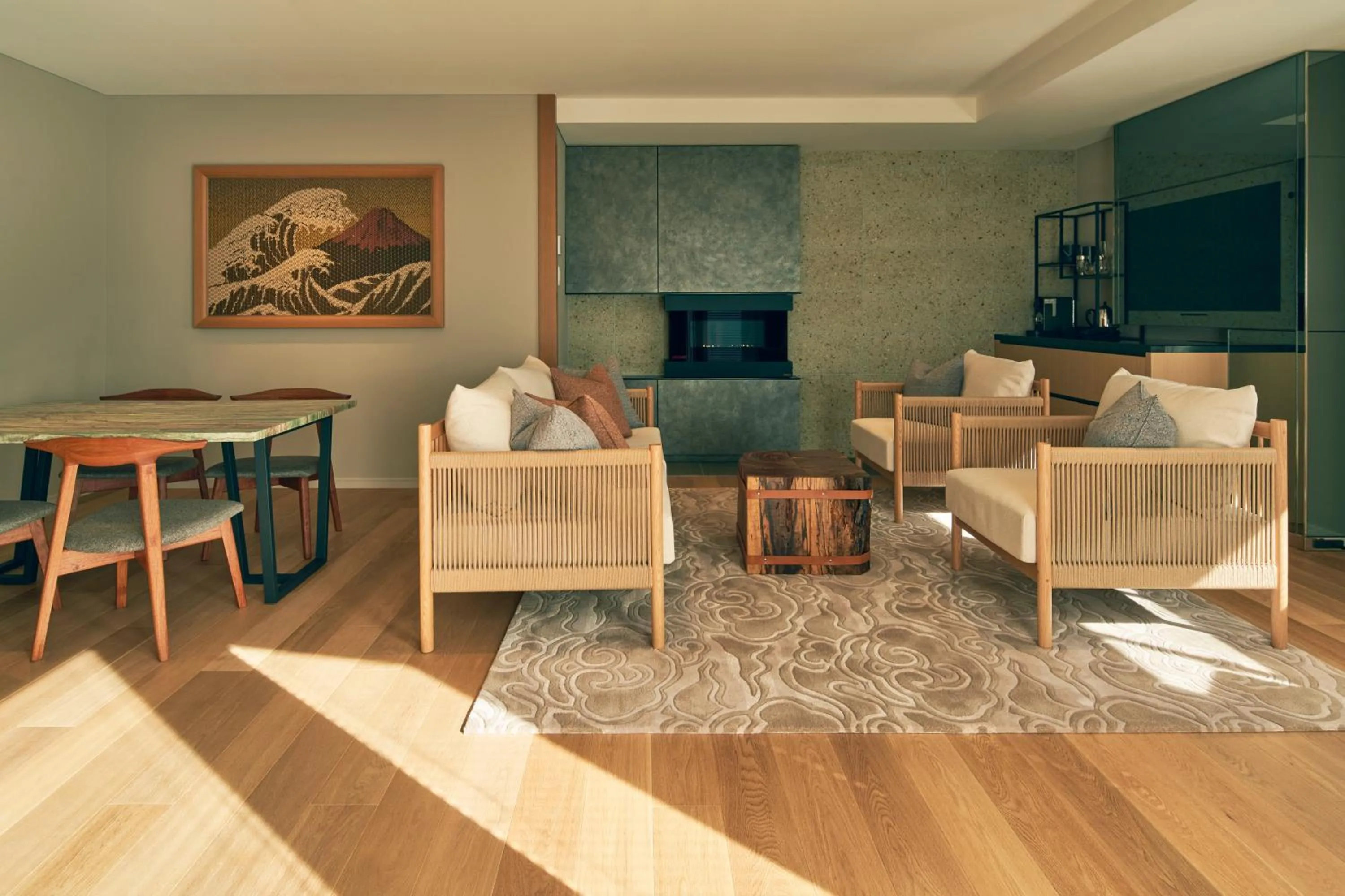 Living room in ESPACIO The Hakone Geihinkan Rin-Poh-Ki-Ryu