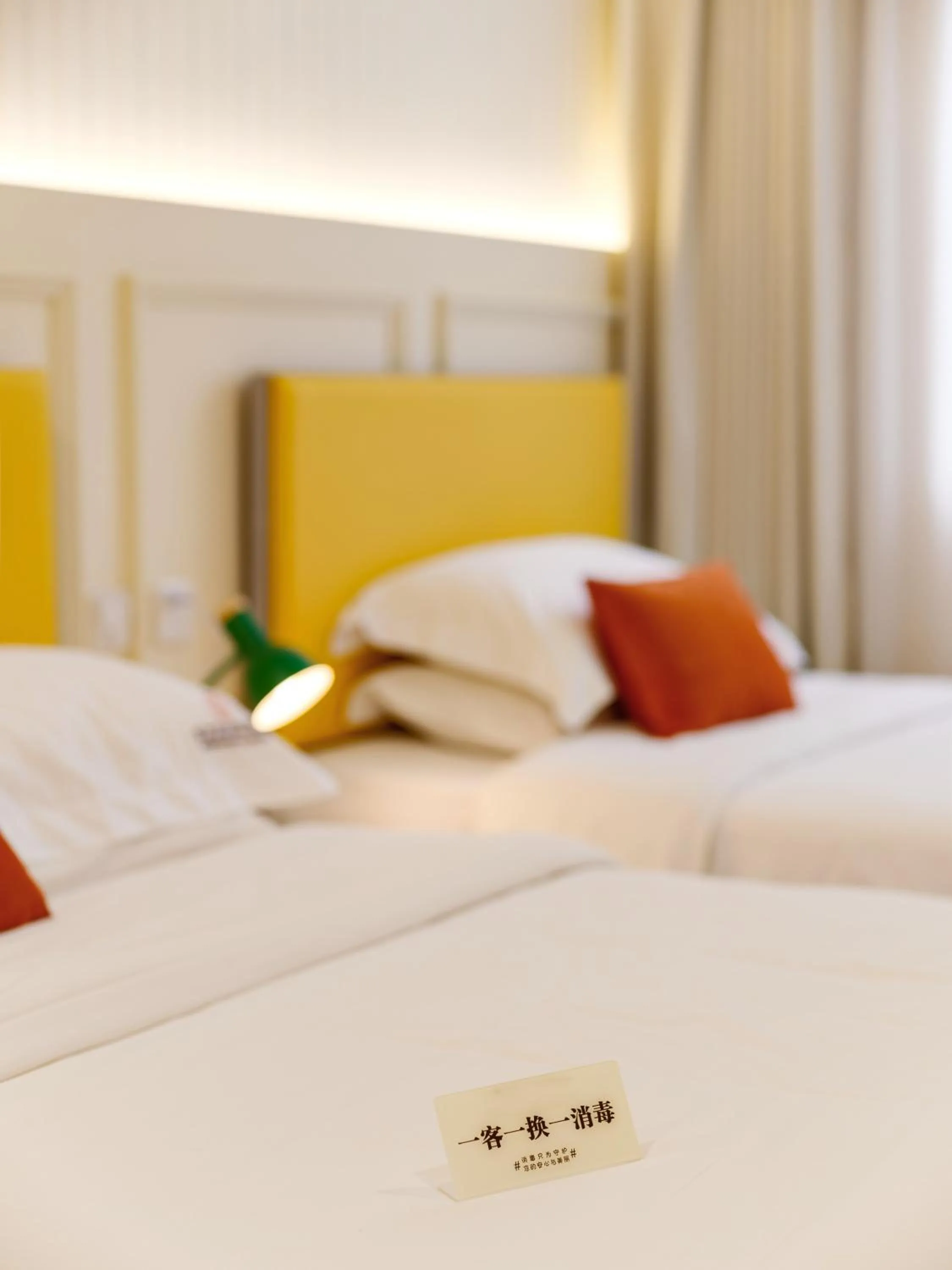 Decorative detail, Bed in Orient Rose International Hotel