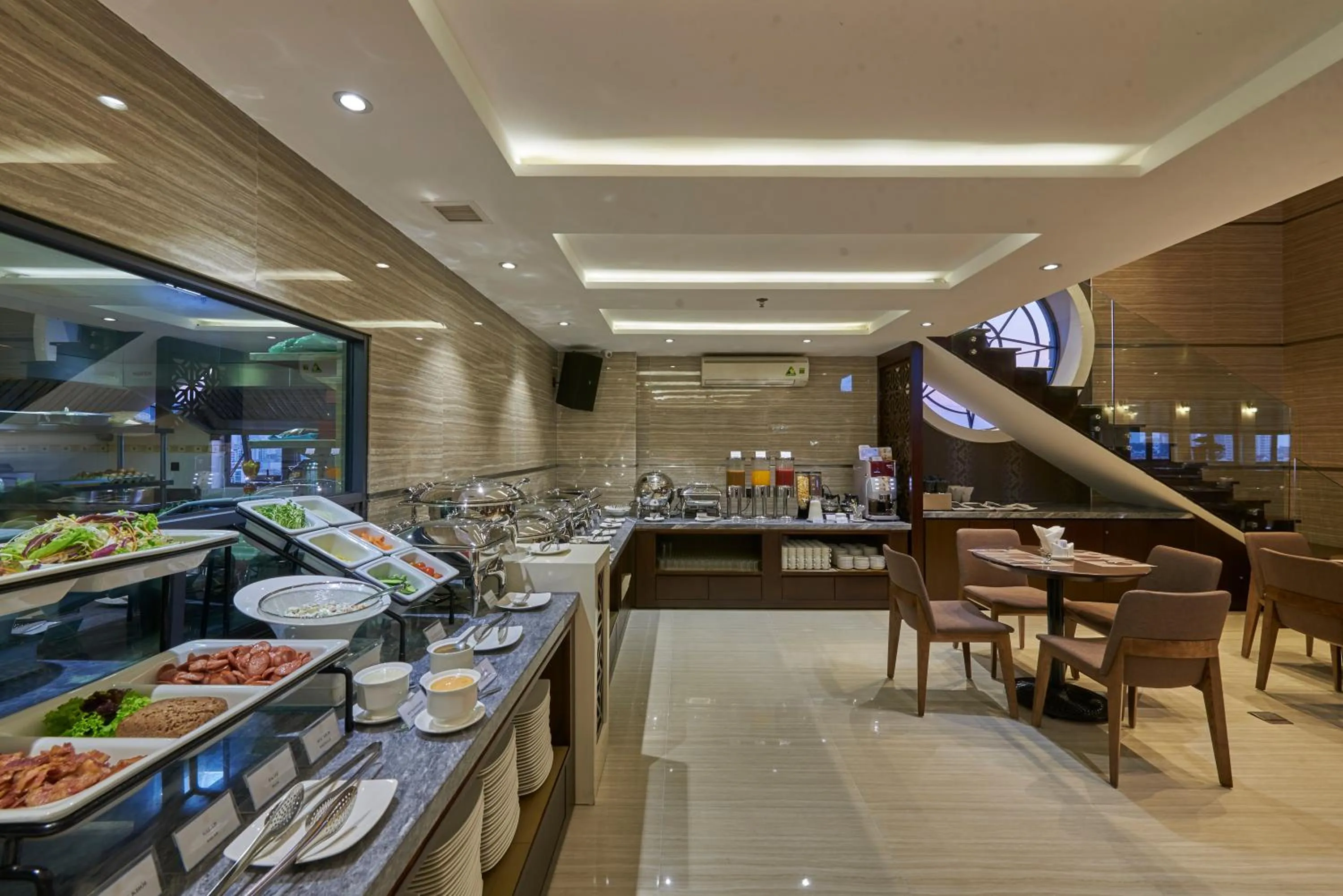 Buffet breakfast in Athena Hotel