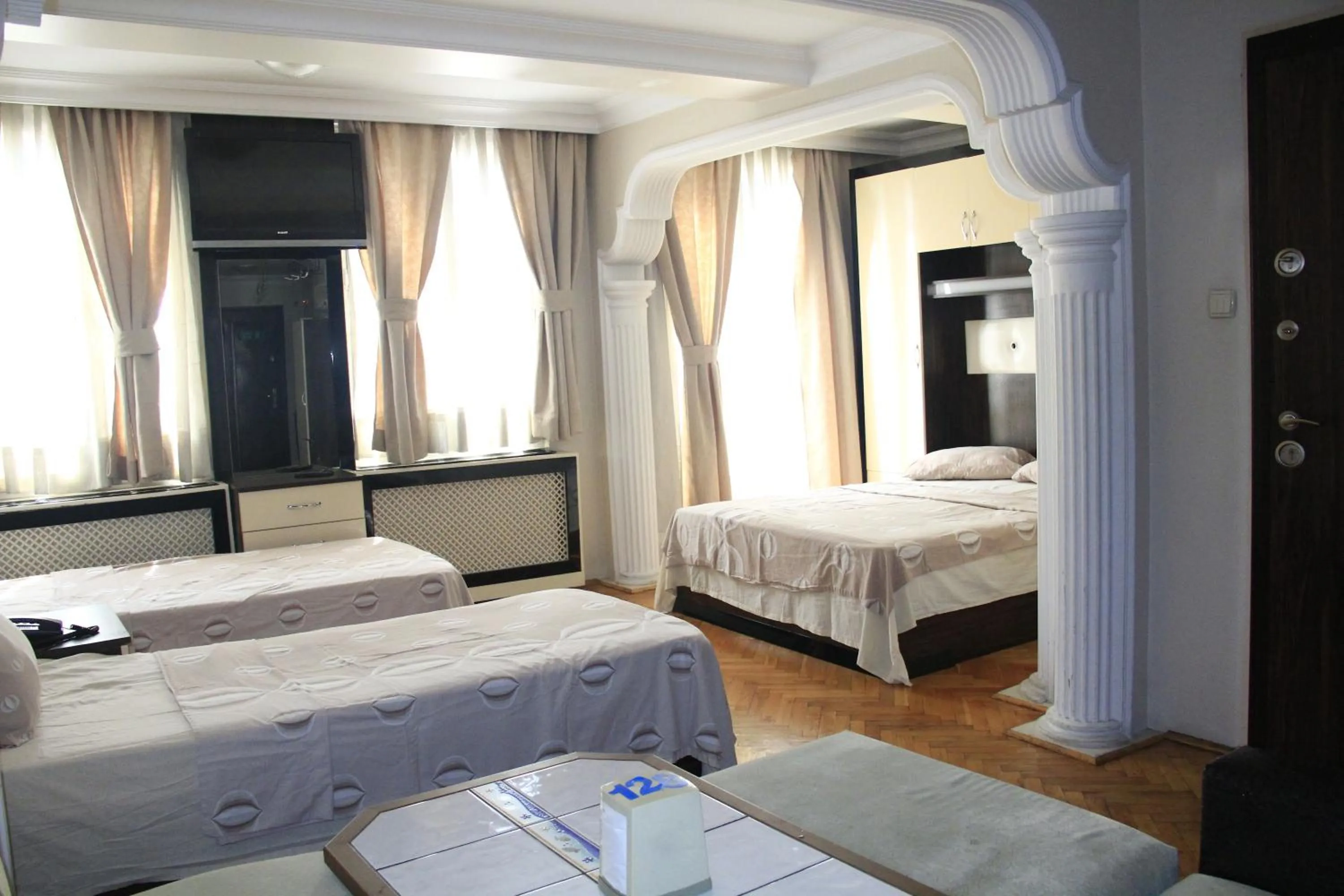 Bed in Konak Apart Hotel
