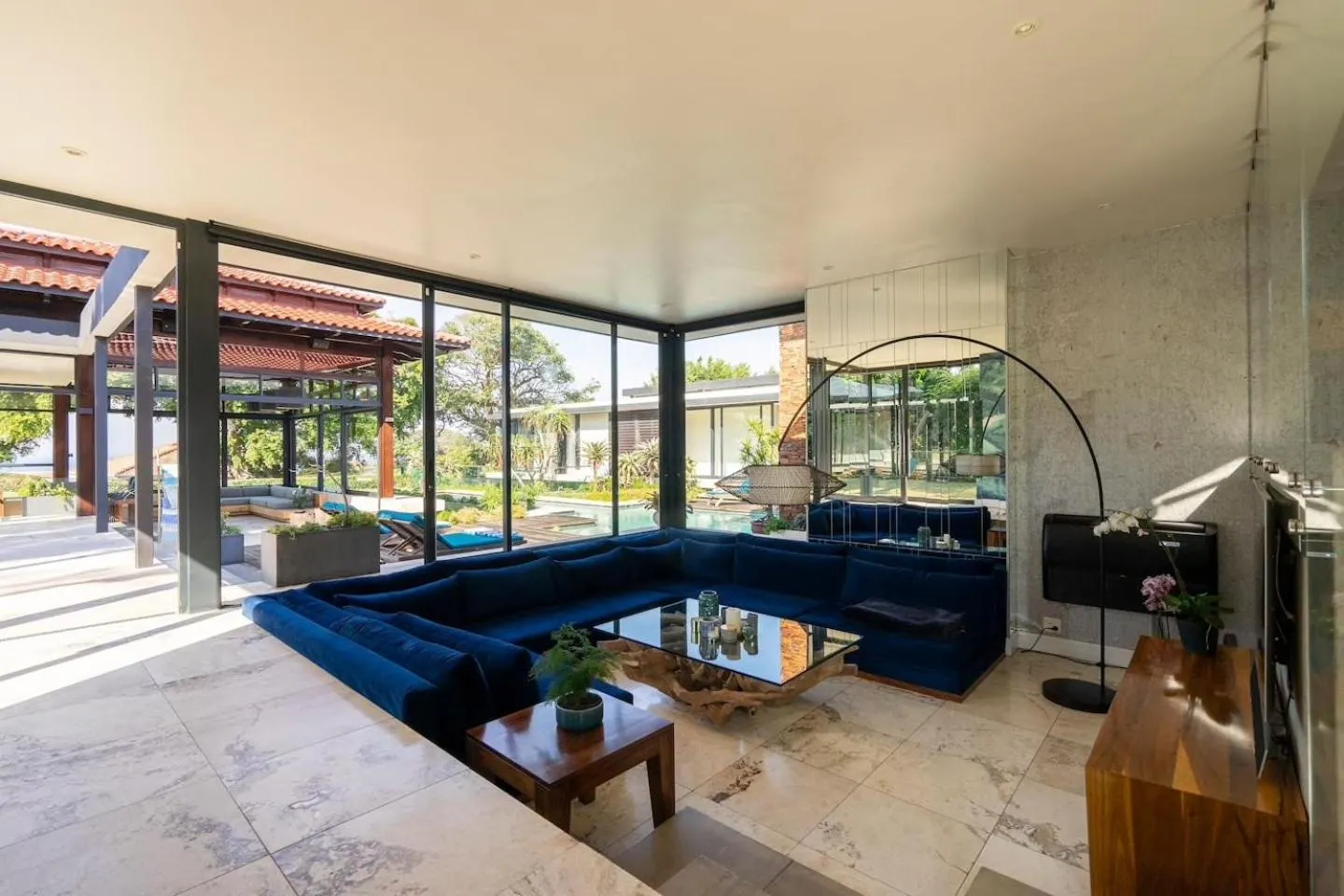 Communal lounge/ TV room in Umhlanga Beach Villa