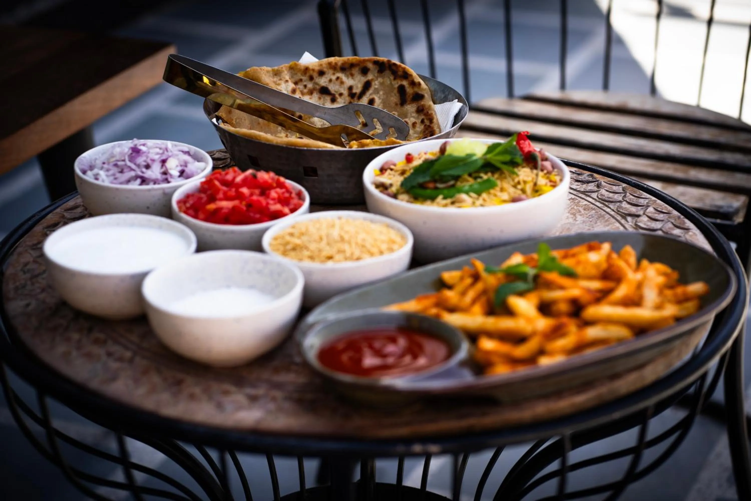 Seating area in Sunflower Saga