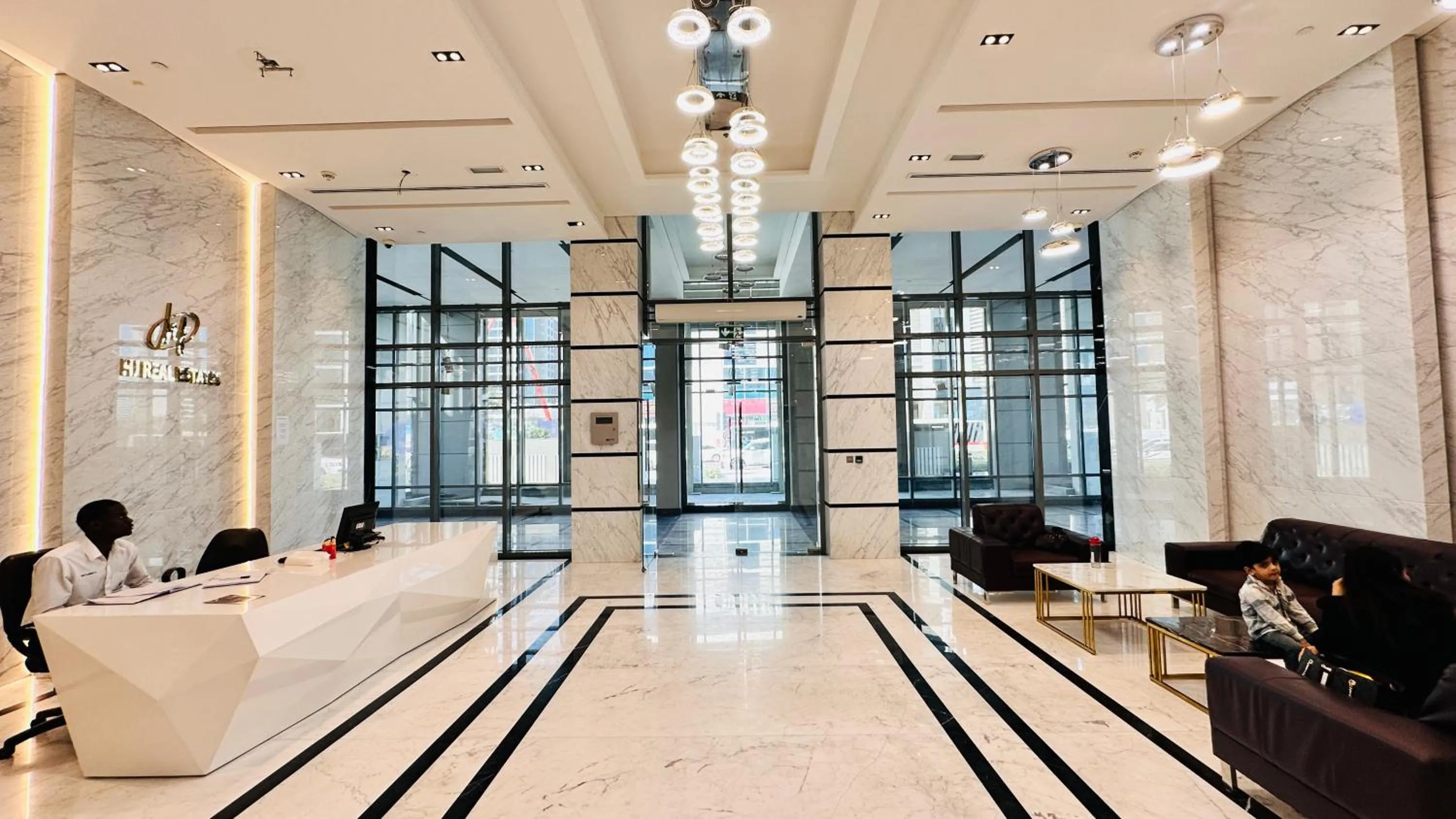 Lobby or reception in Upscale Studio Apartment Burj View with Balcony Free Parking by Belvilla