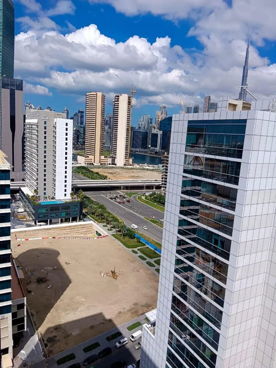 Property building in Upscale Studio Apartment Burj View with Balcony Free Parking by Belvilla