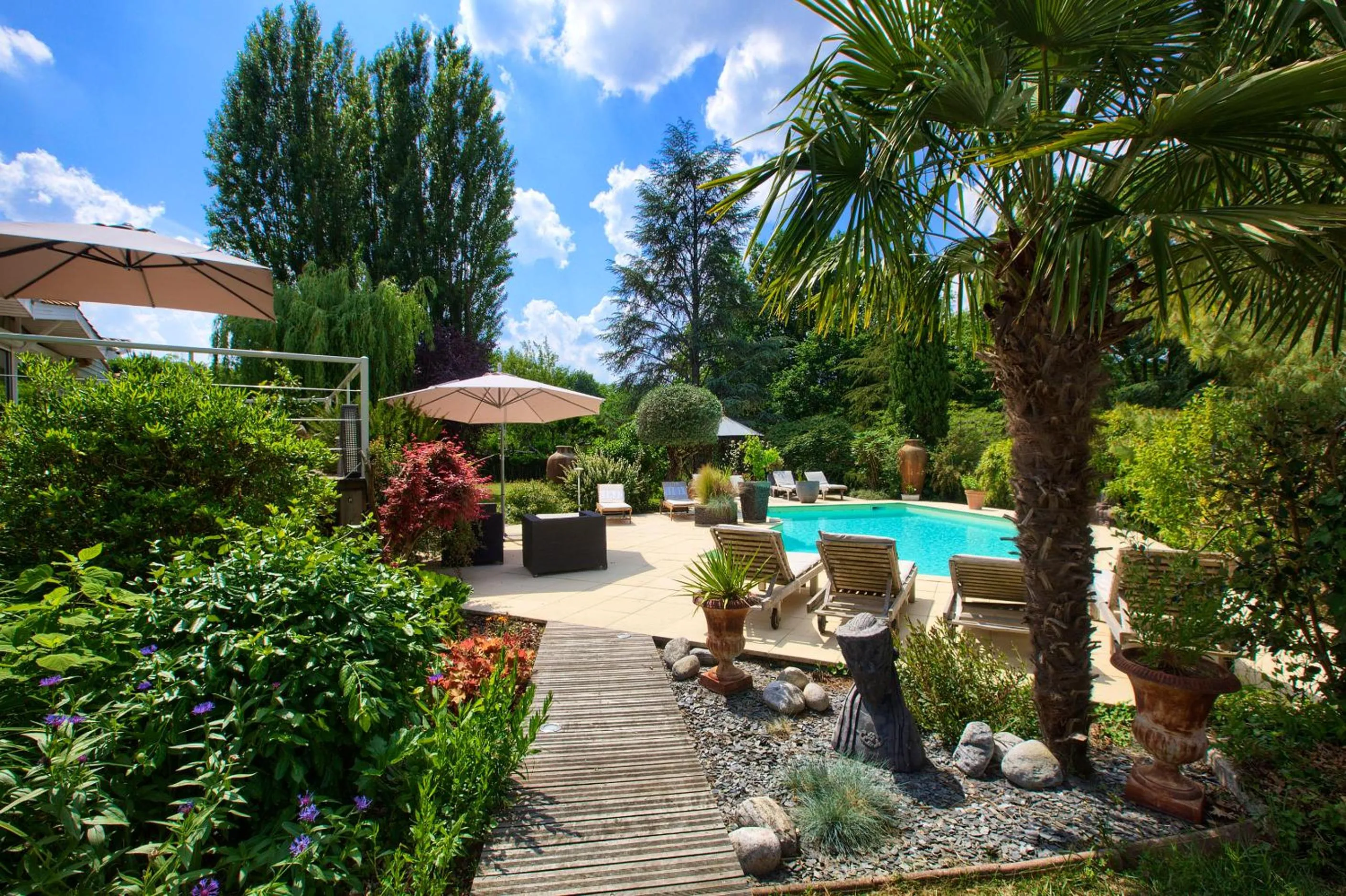 Garden in B&B La Closerie 33