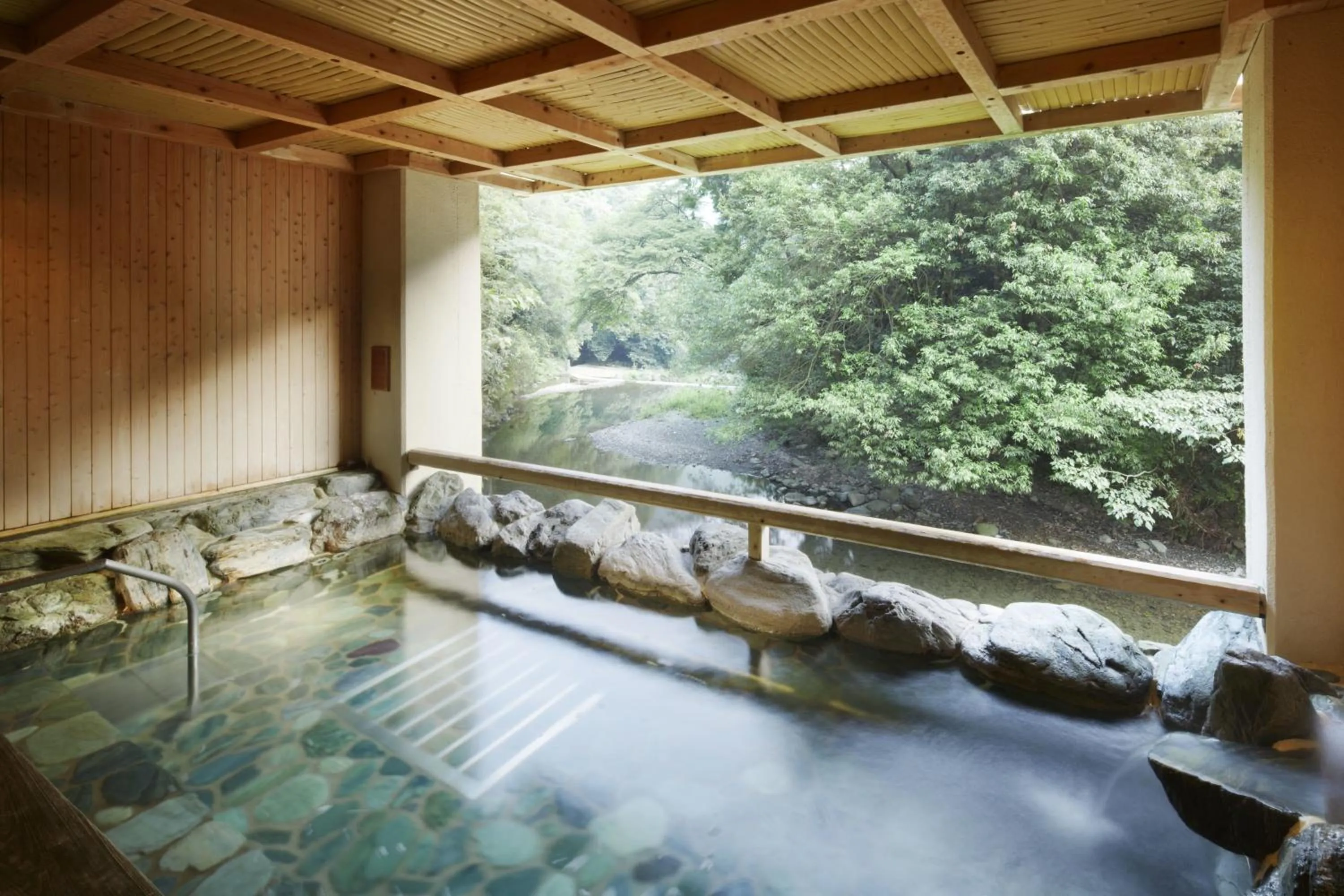 Hot Spring Bath in Fudoguchikan