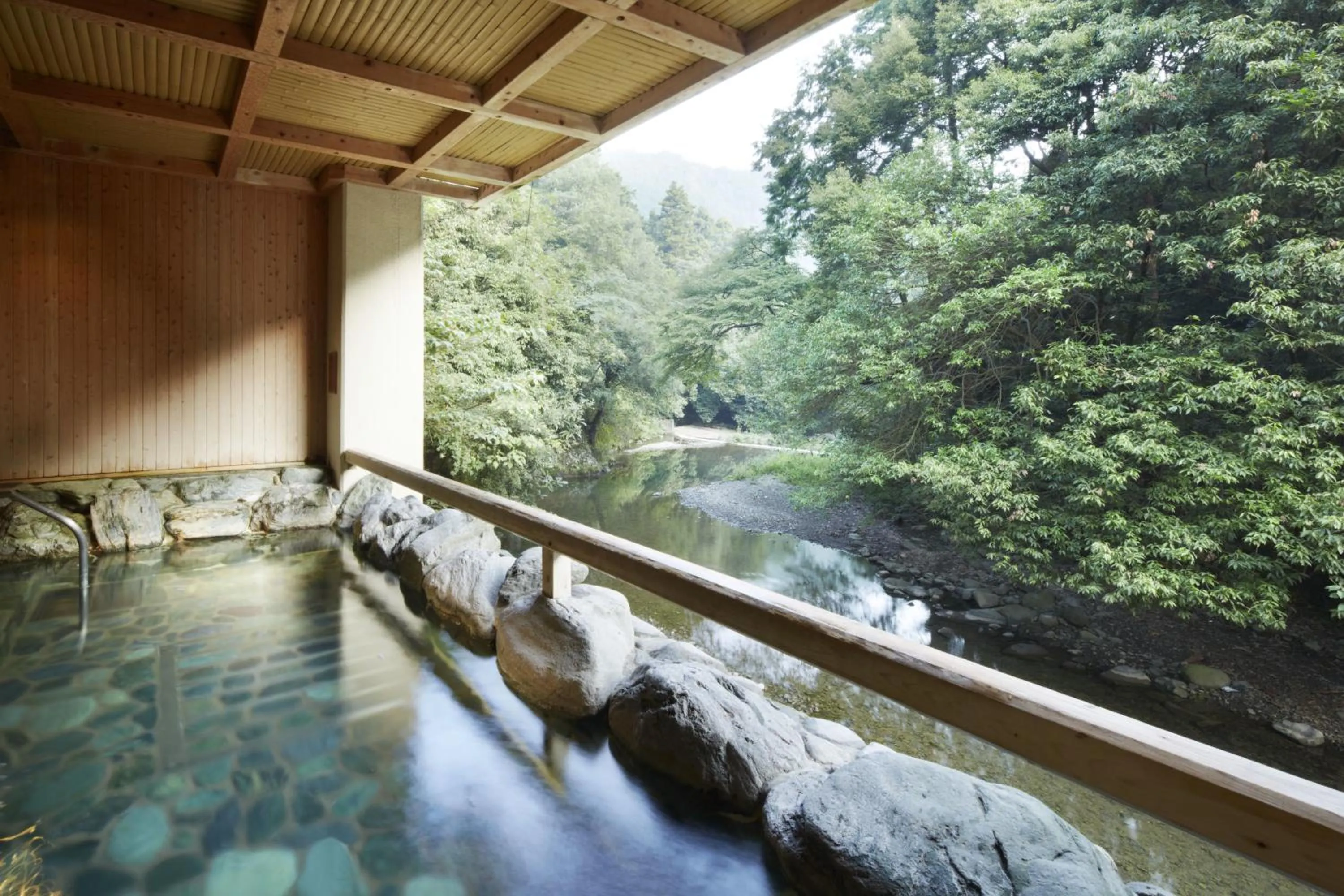 Hot Spring Bath in Fudoguchikan