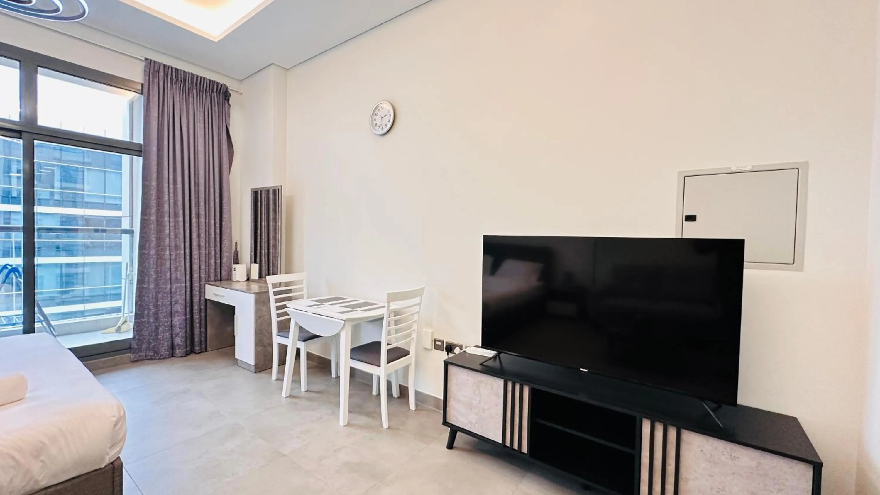 Bedroom in Luxurious Studio Apartment Burj View with Balcony Free Parking by Belvilla