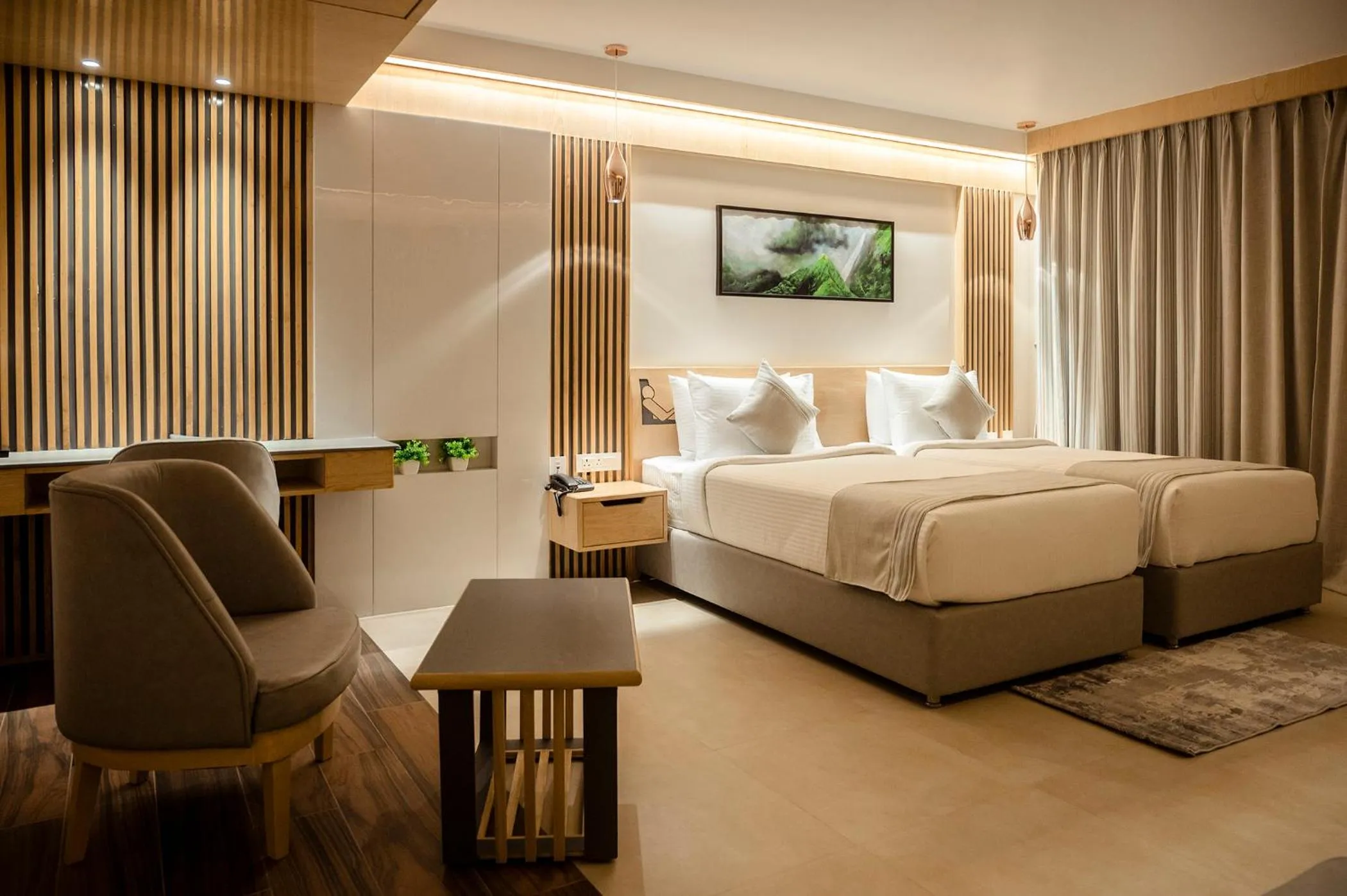 Bedroom, Bed in HOTEL LAKE VIEW