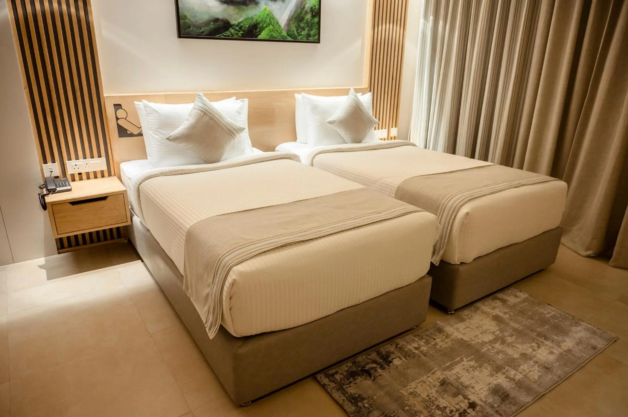 Bed in HOTEL LAKE VIEW