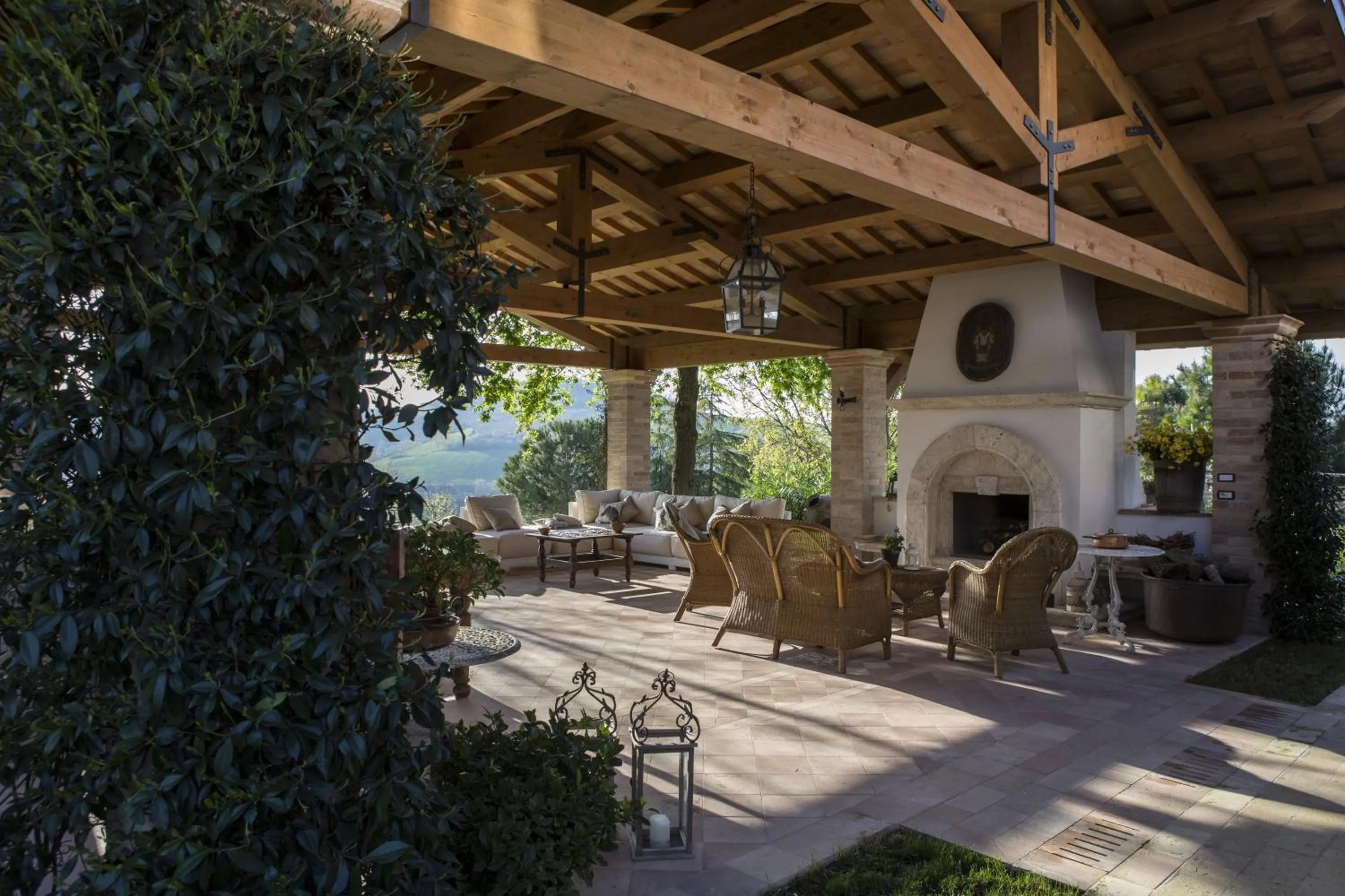 Patio in Monterosato Country House