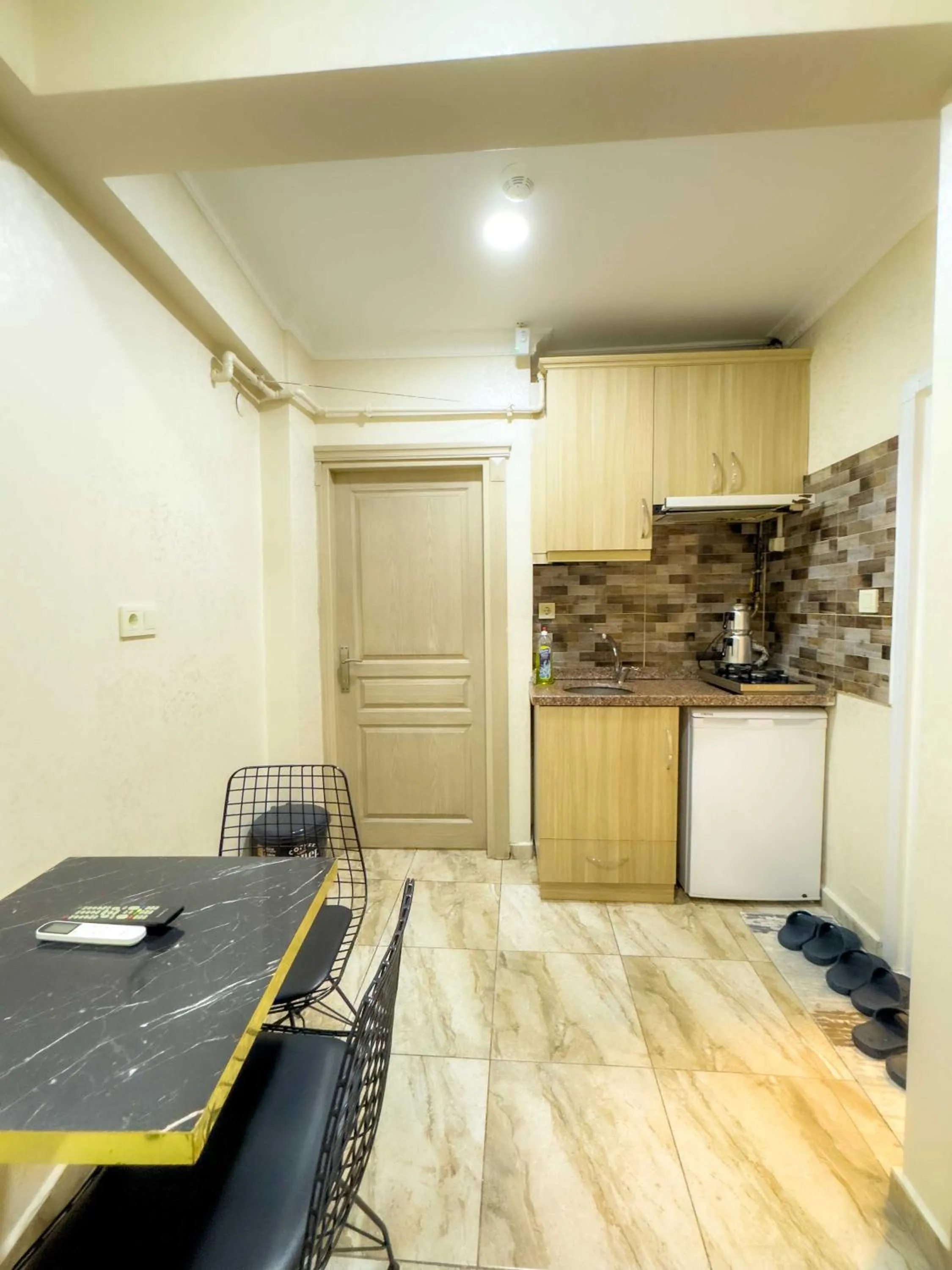 Kitchen or kitchenette in Öz Dünya Hotel