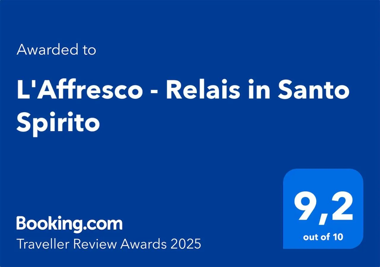 Certificate/Award in L'Affresco - Relais in Santo Spirito