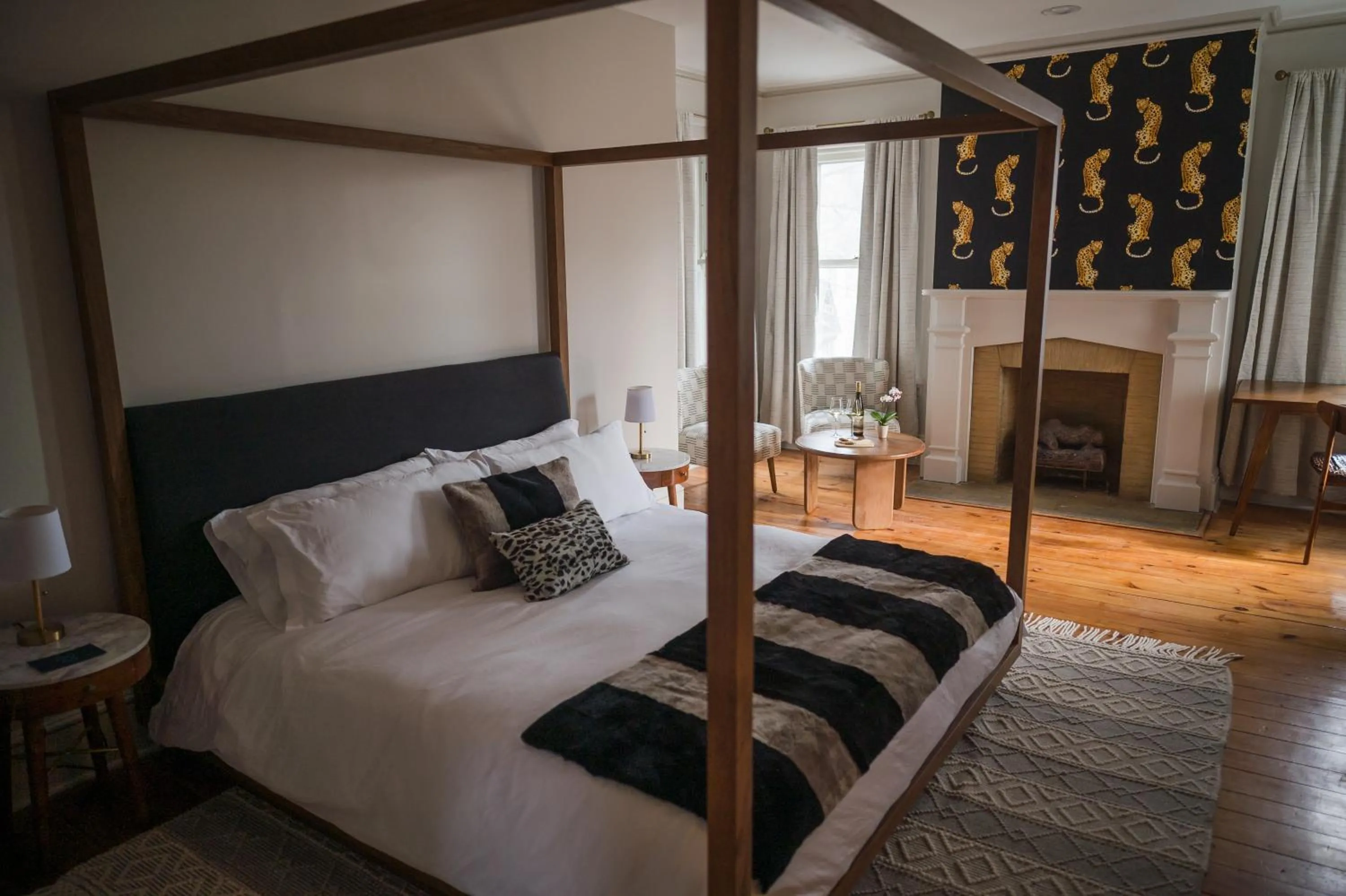 Bed in Canandaigua Guesthouse